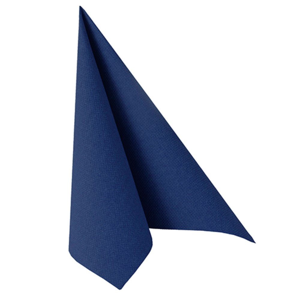 PAPSTAR Papierserviette 50 Servietten "ROYAL Collection" 1/4-Falz 40 cm x 40 cm dunkelblau