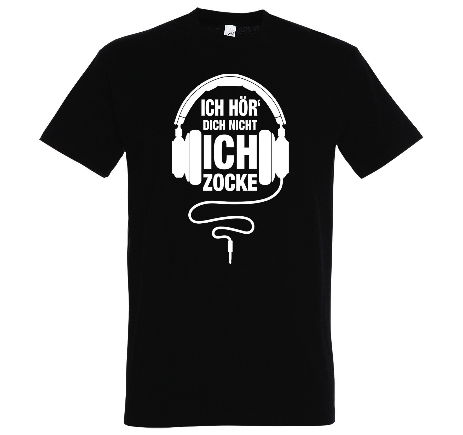 Youth Designz T-Shirt Frontprint Schwarz Zocke Zocker mit Ich Herren lustigem Shirt