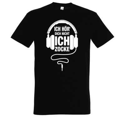 Youth Designz T-Shirt »Ich Zocke Herren Shirt« mit lustigem Zocker Frontprint