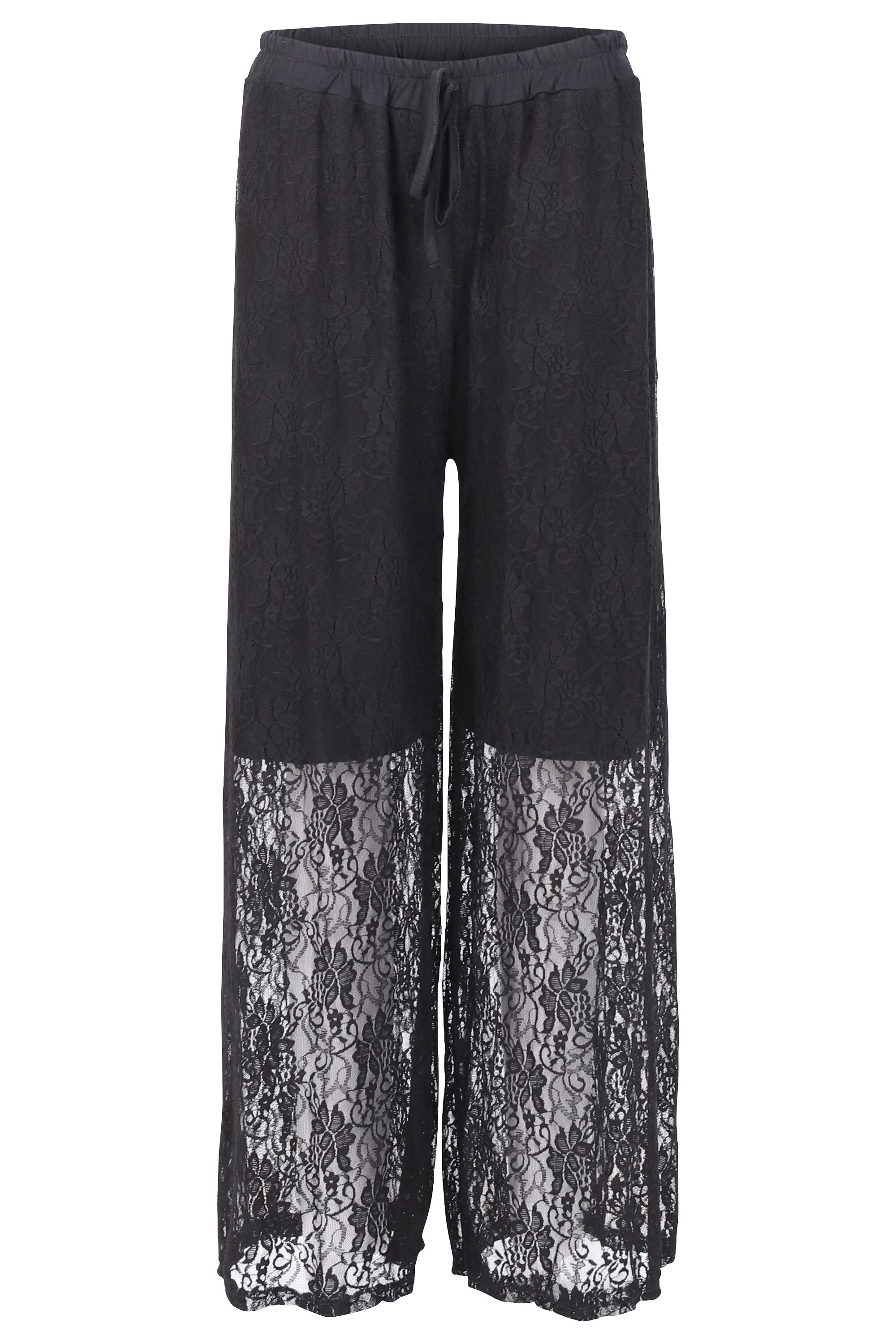 malito more than fashion Stoffhose 20634 Spitzenhose mit Jerseybund Einheit günstig online kaufen