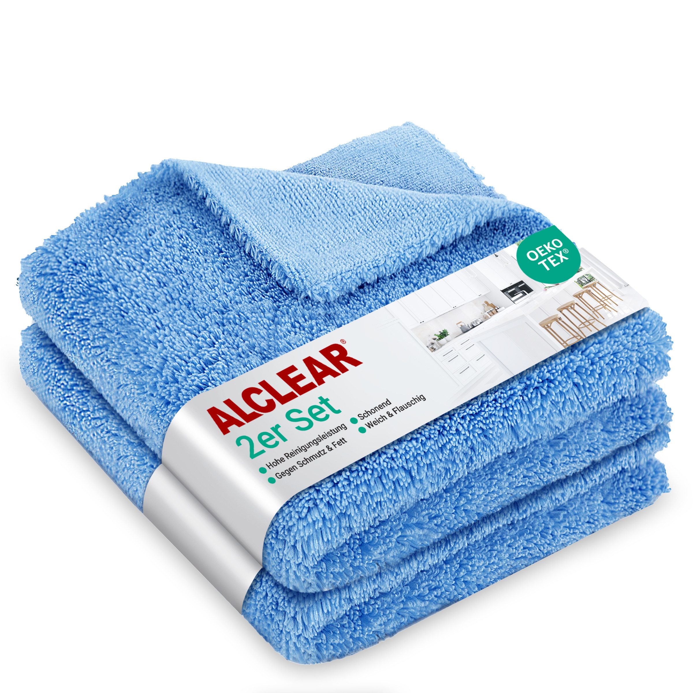 820203K_2 Mikrofaser Küchentücher für Hochglanzküchen Küchenreiniger Mikrofasertuch