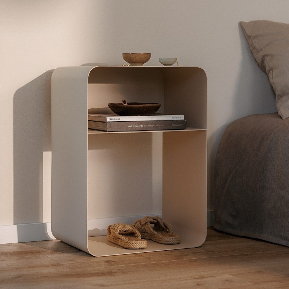 Metallbude Nachttisch Nachtkonsole / Nachtkommode Damio günstig online kaufen