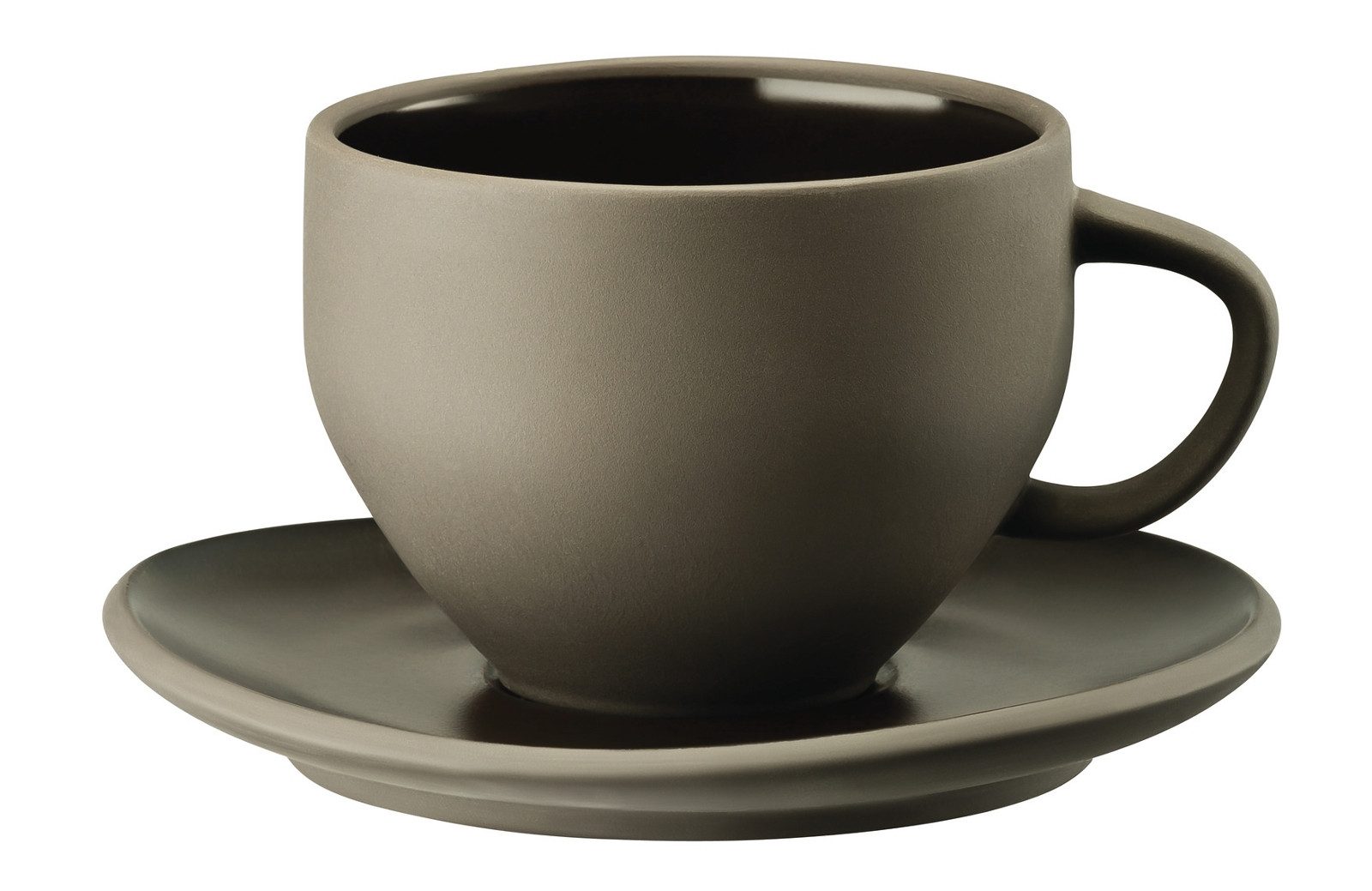Tasse Junto Slate Grey Kombitasse mit Untertasse