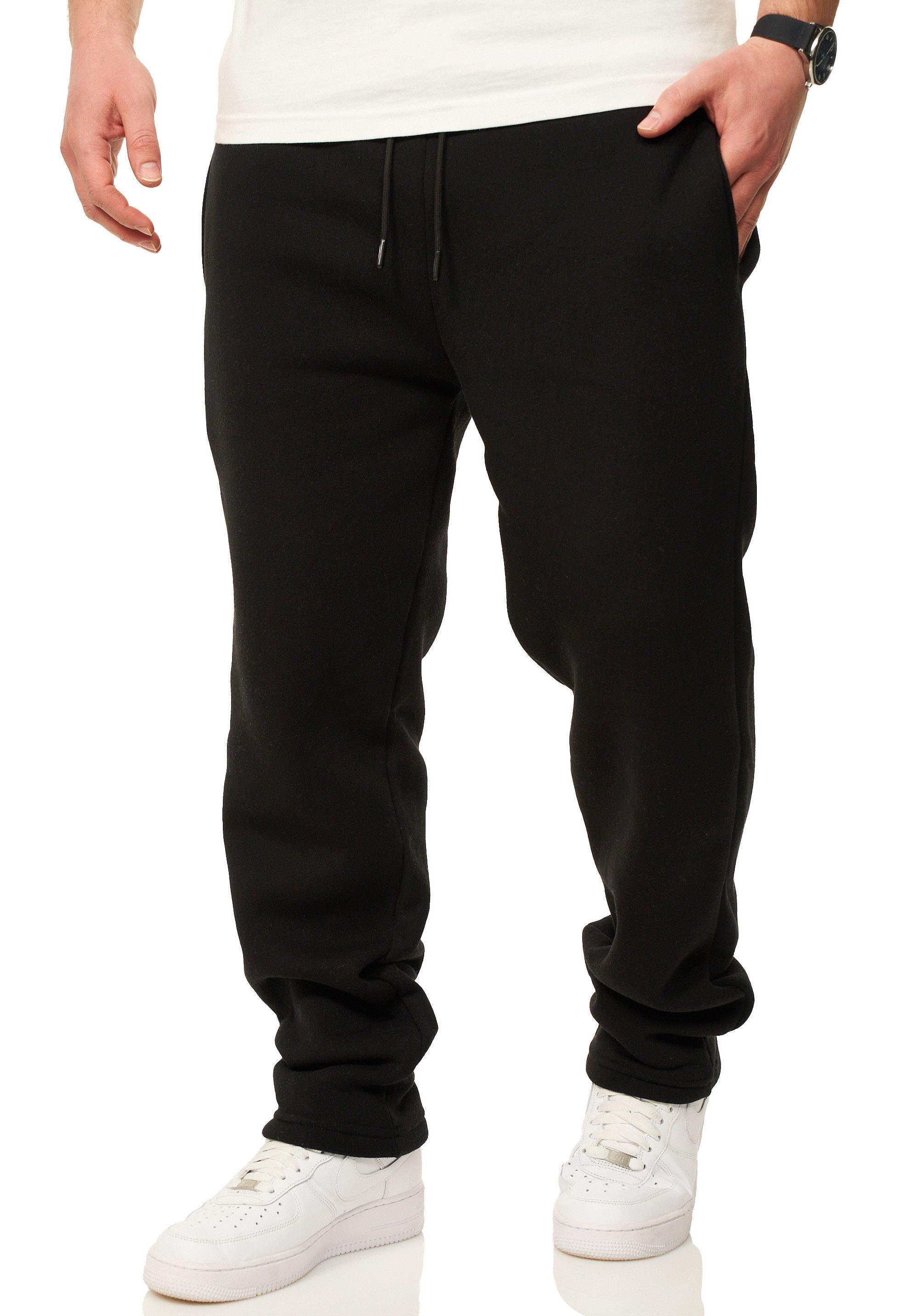 DAILY COTTON Jogginghose im Straight-Fit als Lange Sweatpants Trainingshose Herren Freizeithose aus Baumwolle