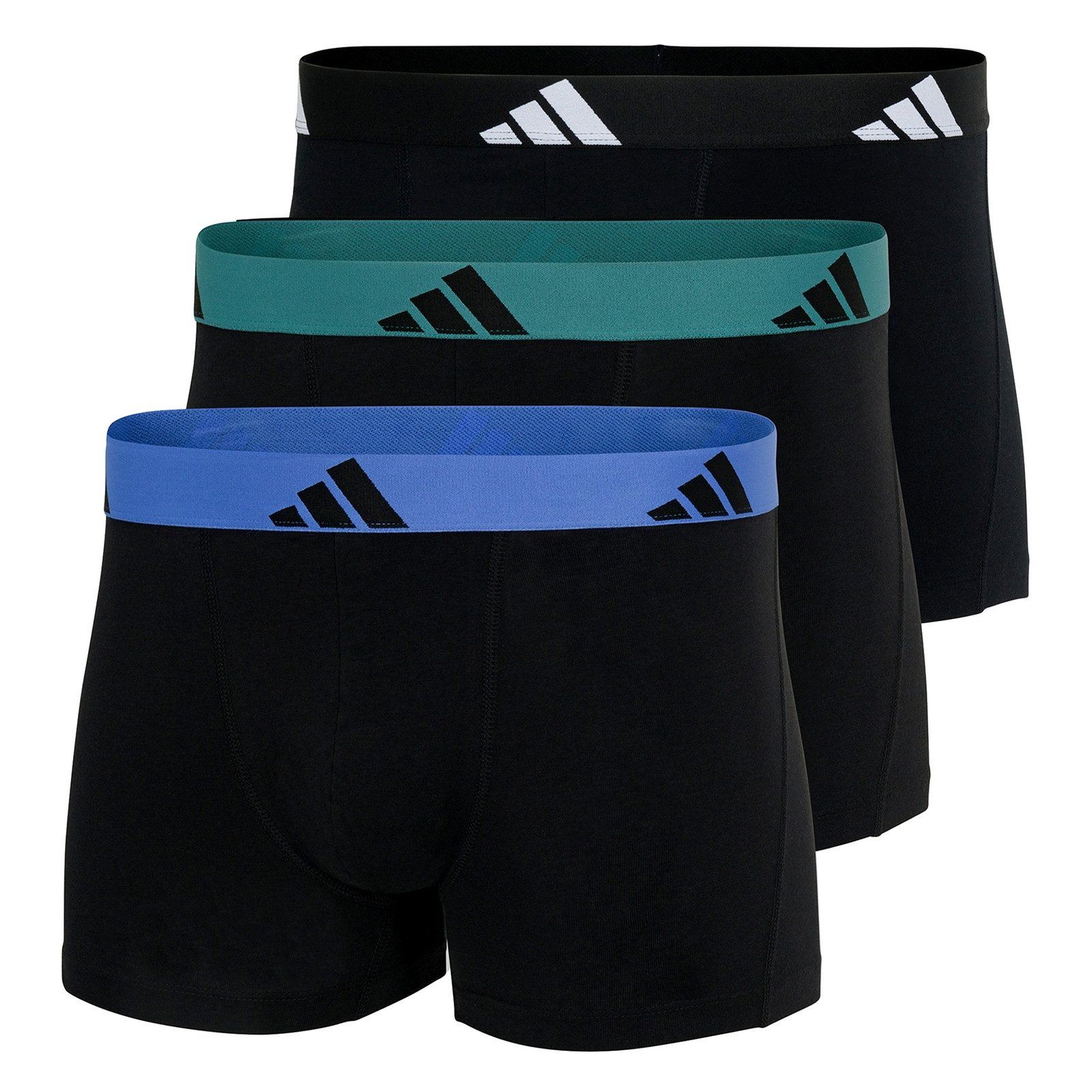 adidas Sportswear Trunk Trunk Active Flex Cotton (3-St., 3er Set) mit flexiblem Vier-Wege-Stretchmaterial