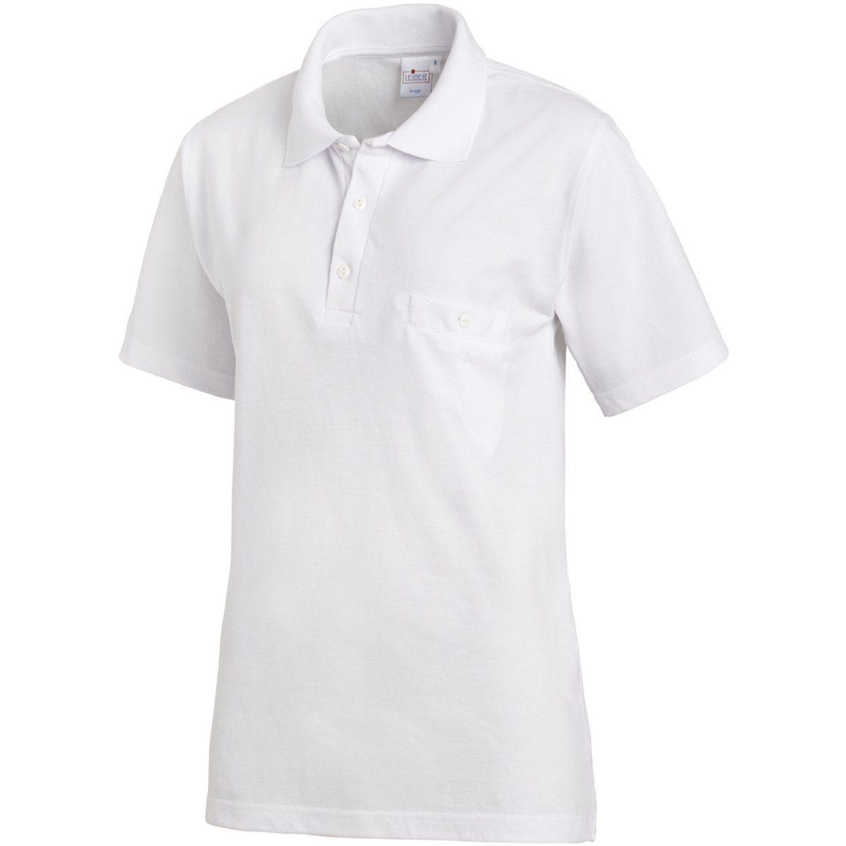 Leiber Poloshirt Leiber Polo-Shirt 1/2 Arm, 08/241 gekämmte Baumwolle, moderner Schnitt, Seitenschlitze, Brusttasche, pflege- und bügelleicht