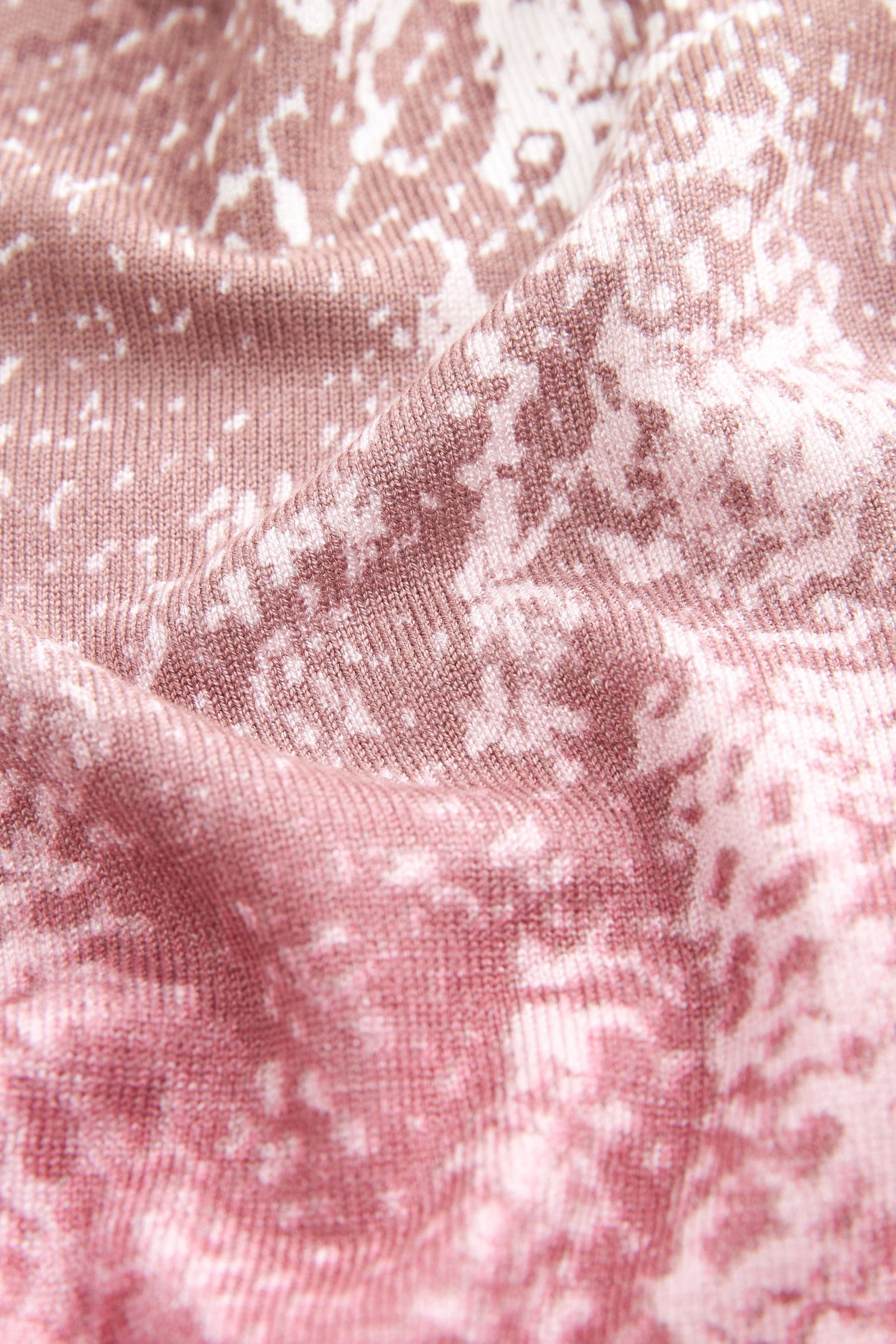 Snake Pink (1-tlg) Rundhalspullover mit Rundhalsausschnitt Next Pullover und Print