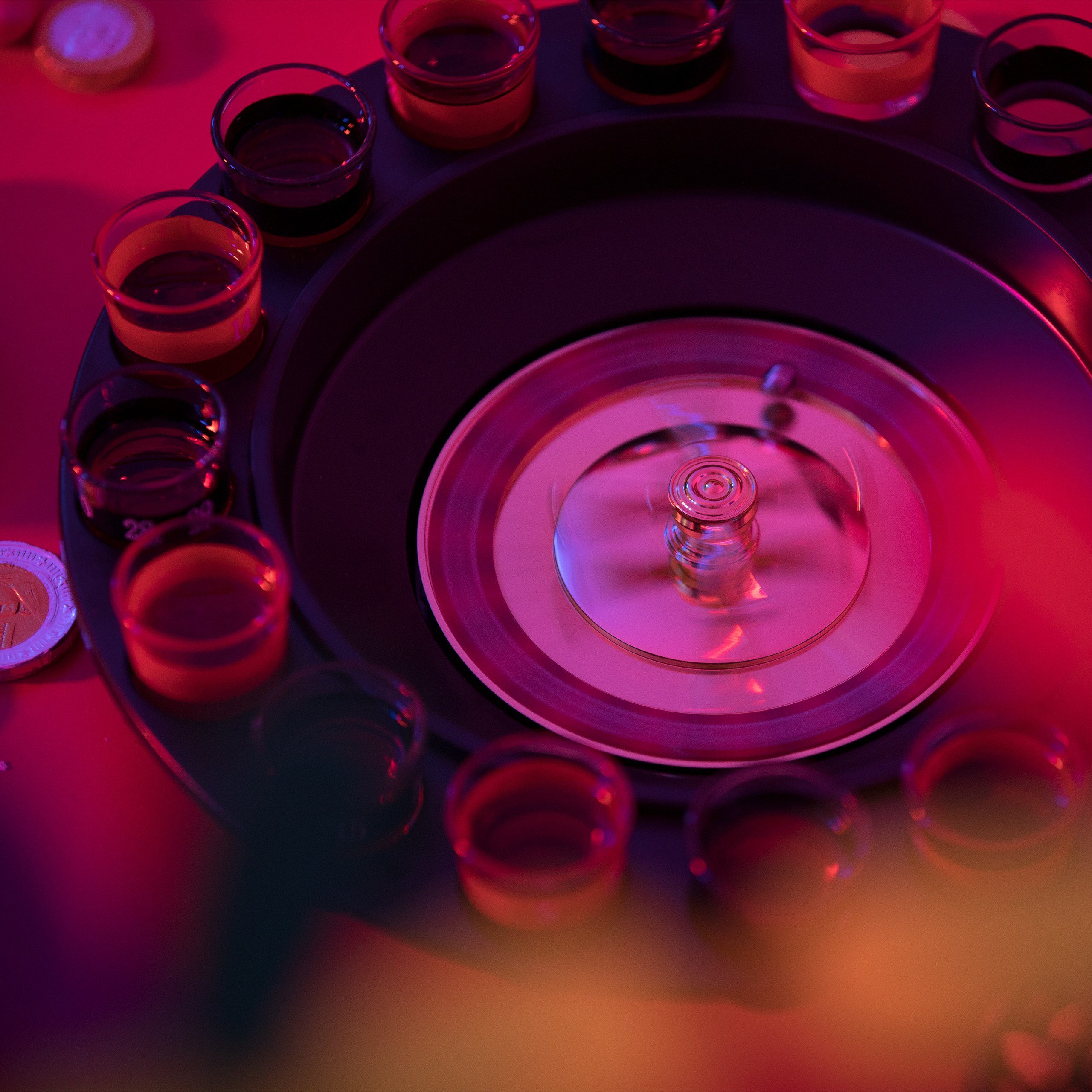 relaxdays Spiel Roulette Trinkspiel