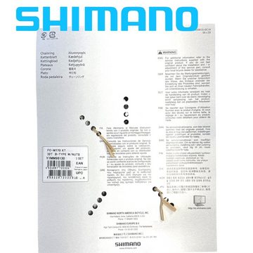 Shimano Fahrrad-Montageständer Shimano DEORE XT FC-M770 MTB Kurbel Ersatz Kettenblatt 32T Schwarz