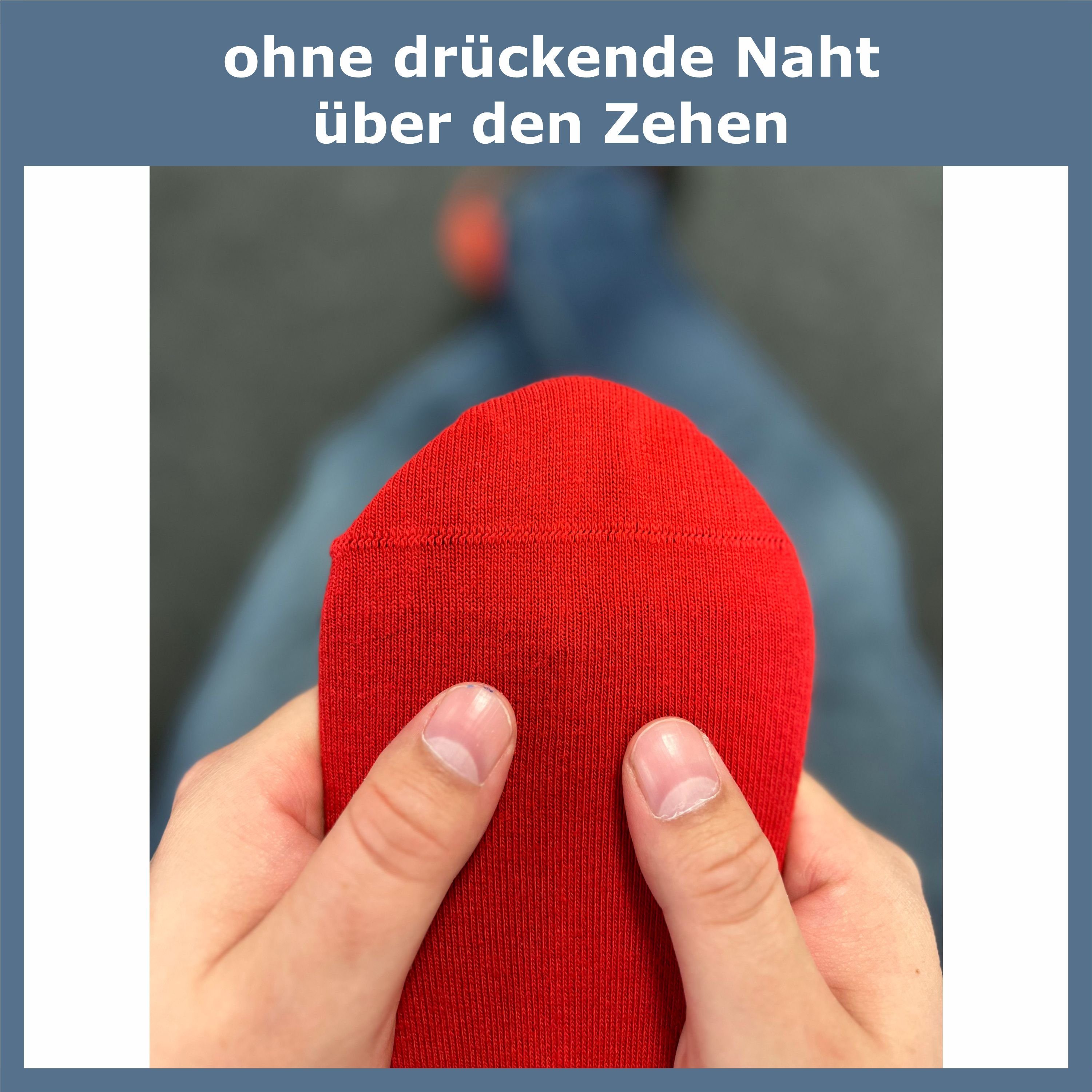 & - Freizeitsocken - aus Motive Baumwolle Angenehmes drückende ohne bunt für (6 - GAWILO für sorgen Farben Spaß Tragen - Herren beim Naht & Paar) lustig Tragegefühl