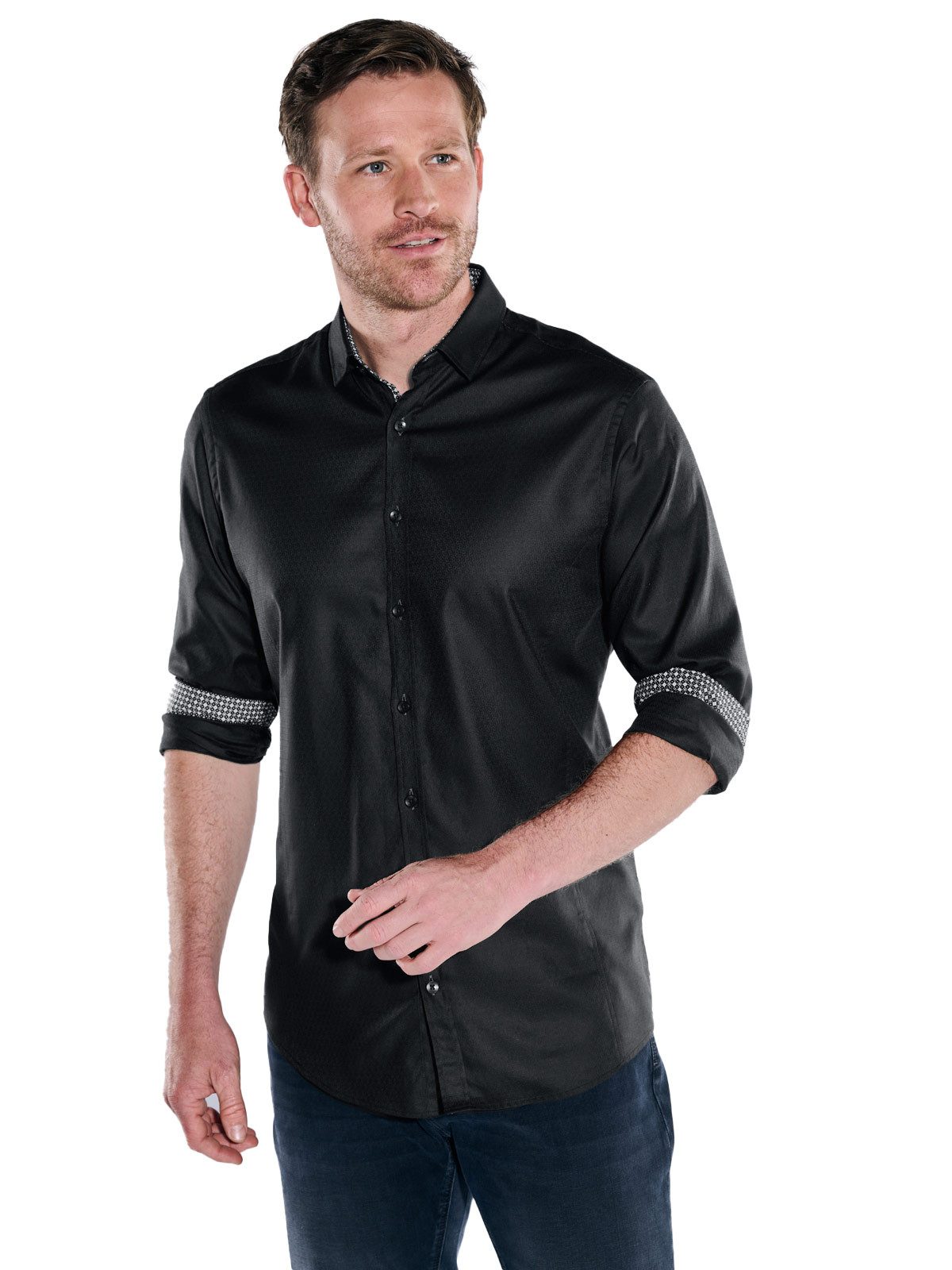 ENGBERS GERMANY Langarmhemd Langarm-Hemd mit hochwertiger günstig online kaufen