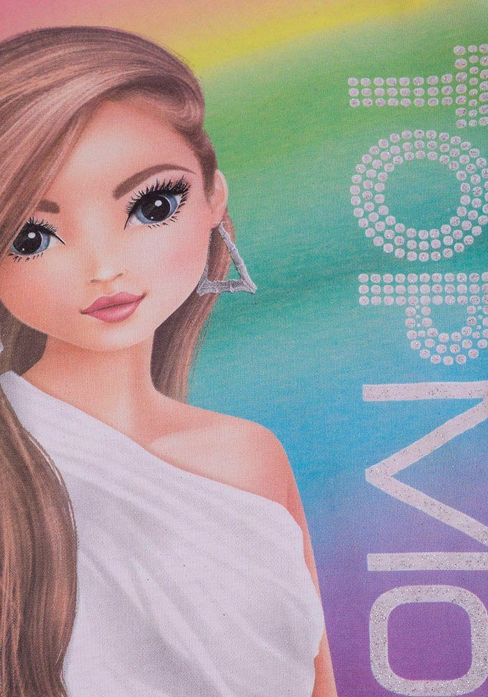 TOPModel Langarmshirt mit extra großem Frontmotiv