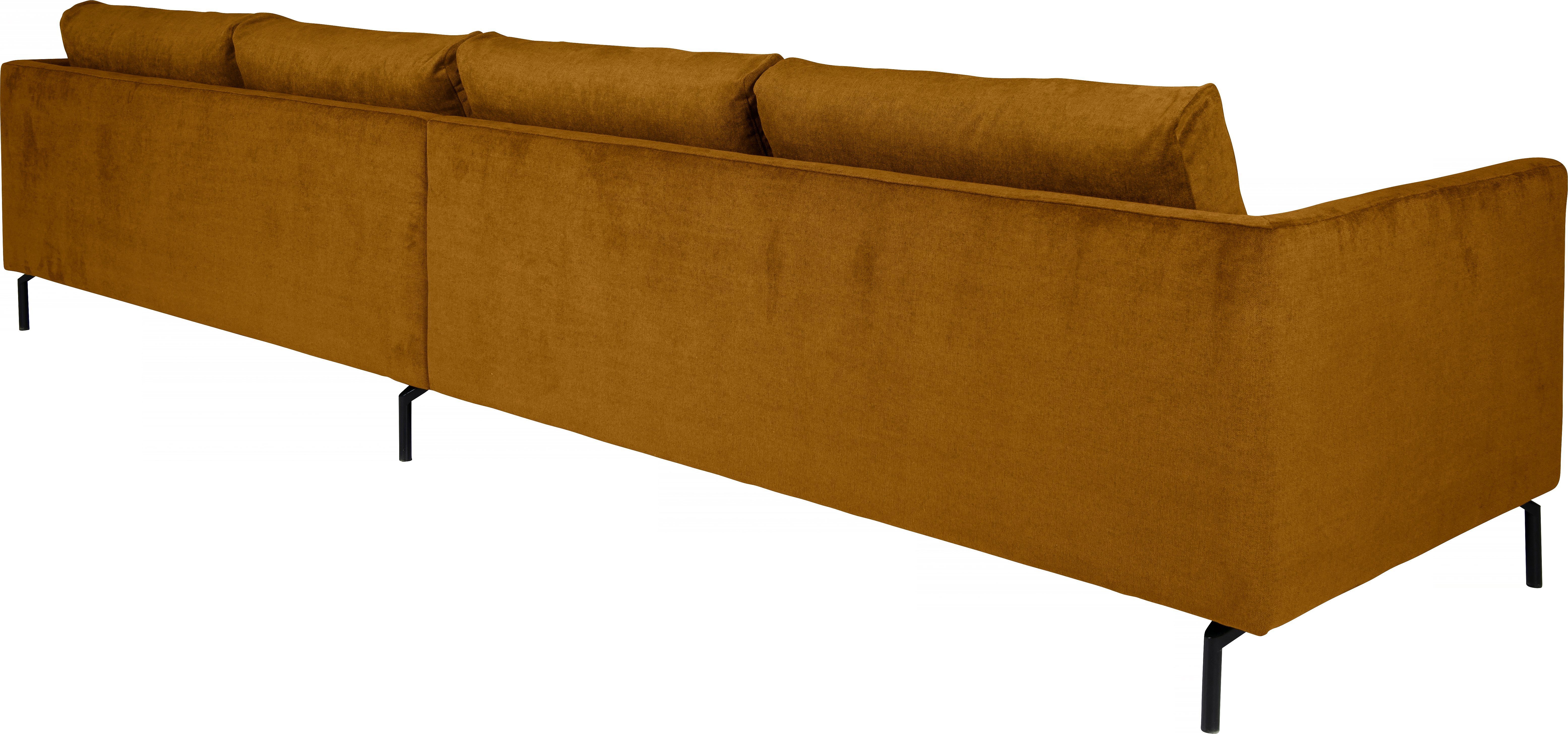 mustard Longchair, furninova im Design abgerundetem mit skandinavischen Ecksofa,