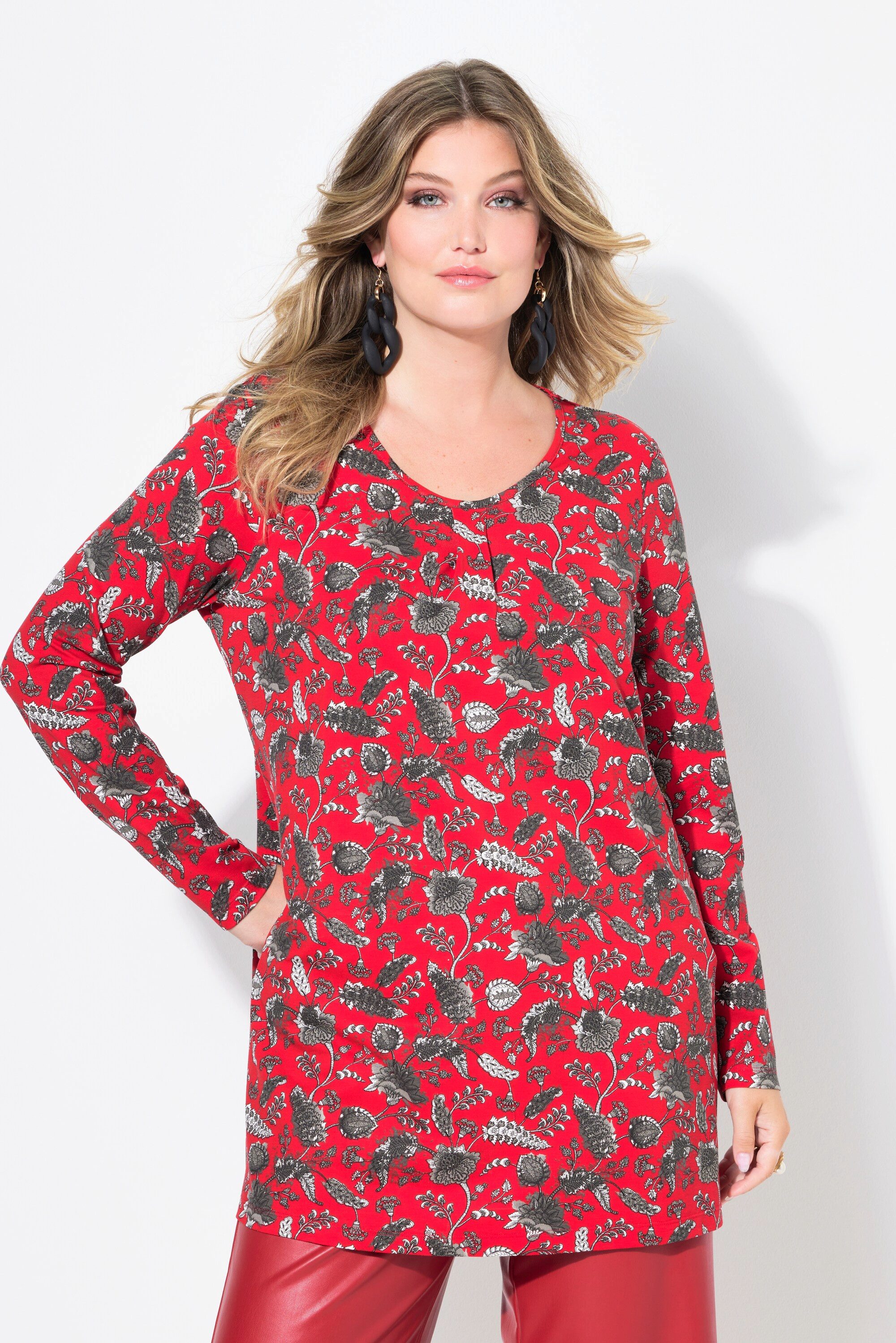 MIAMODA T-Shirt T-Shirt A-Linie florales Muster günstig online kaufen
