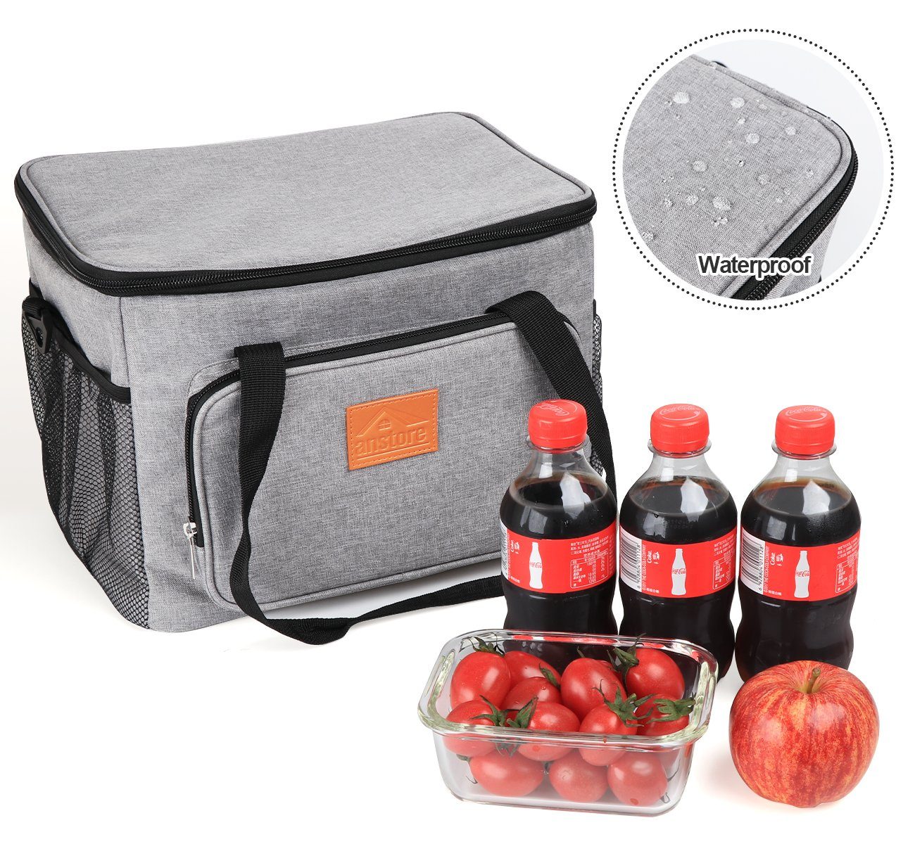 Obics Kühltasche klein 20l Kühlbox Lunchtasche mit Kühl-Akku