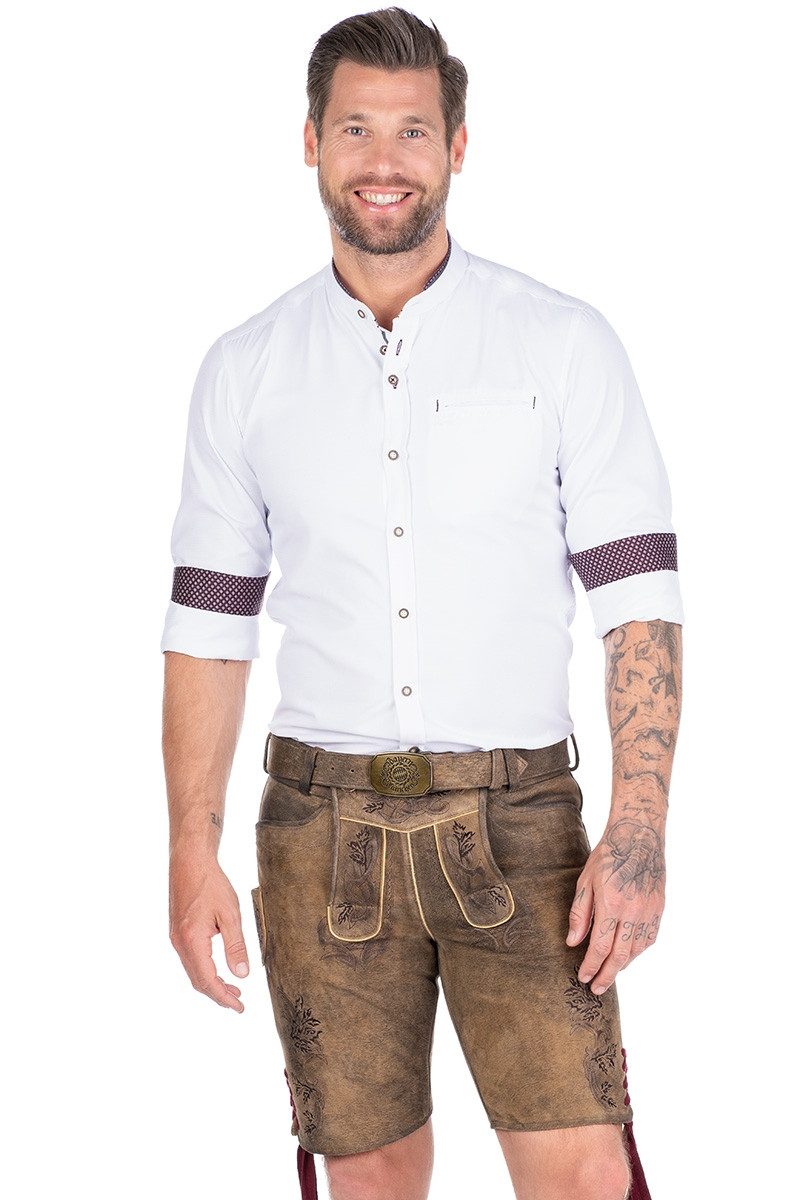 Spieth & Wensky Trachtenlederhose Lederhose Herren kurz FC Bayern München - günstig online kaufen