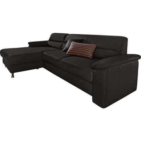 sit&more Ecksofa Ascara L-Form, inklusive Boxspring/Federkern-Polsterung, wahlweise mit Bettfunktion