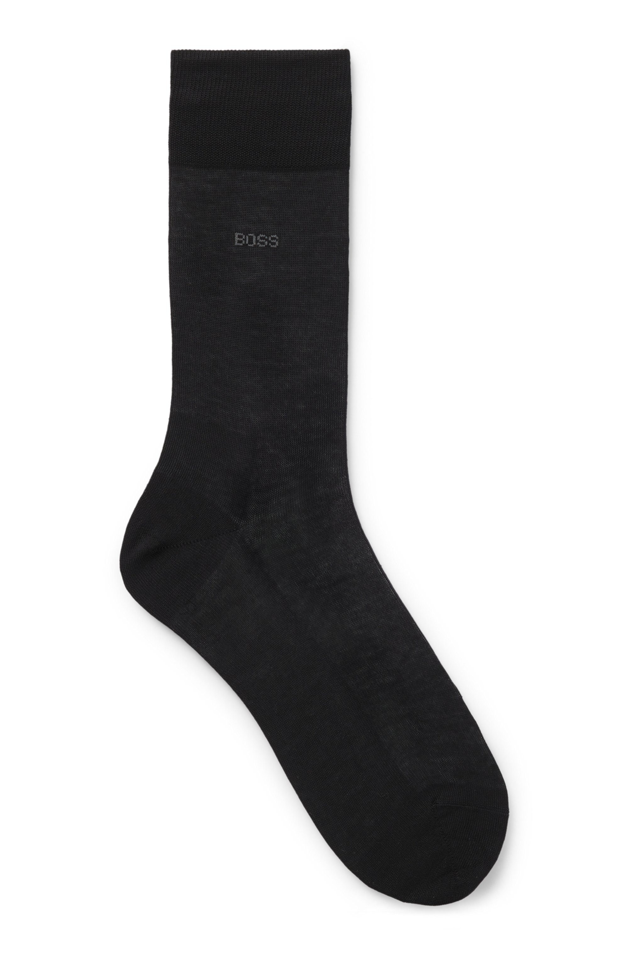 BOSS Businesssocken George RS Uni MC (Packung) mit dezentem, eingestricktem BOSS Logo-Schriftzug