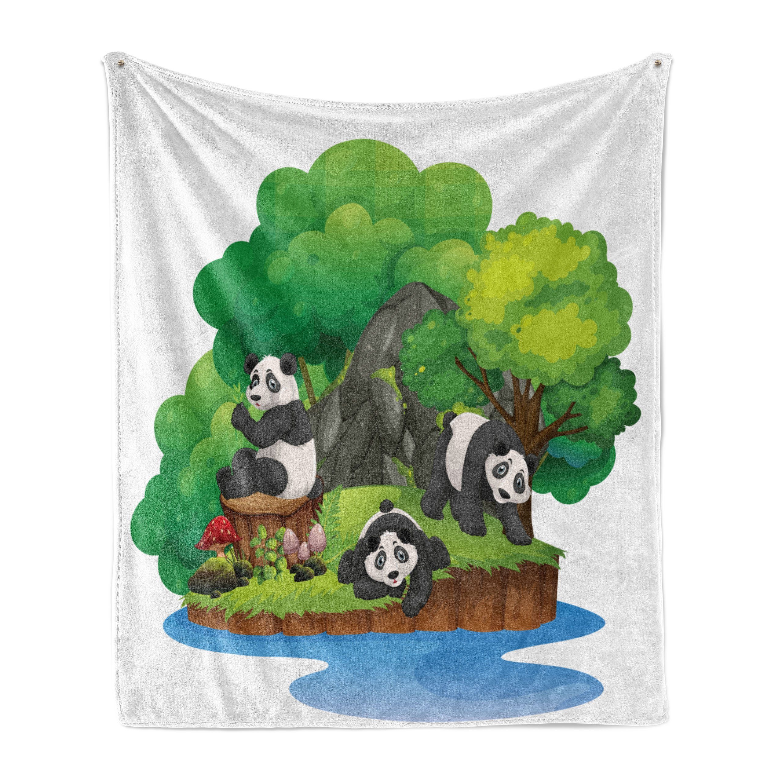 Plüsch einer Einstellung Säugetiere Außenbereich, Panda Abakuhaus, und Wohndecke für Innen- den Insel auf Gemütlicher