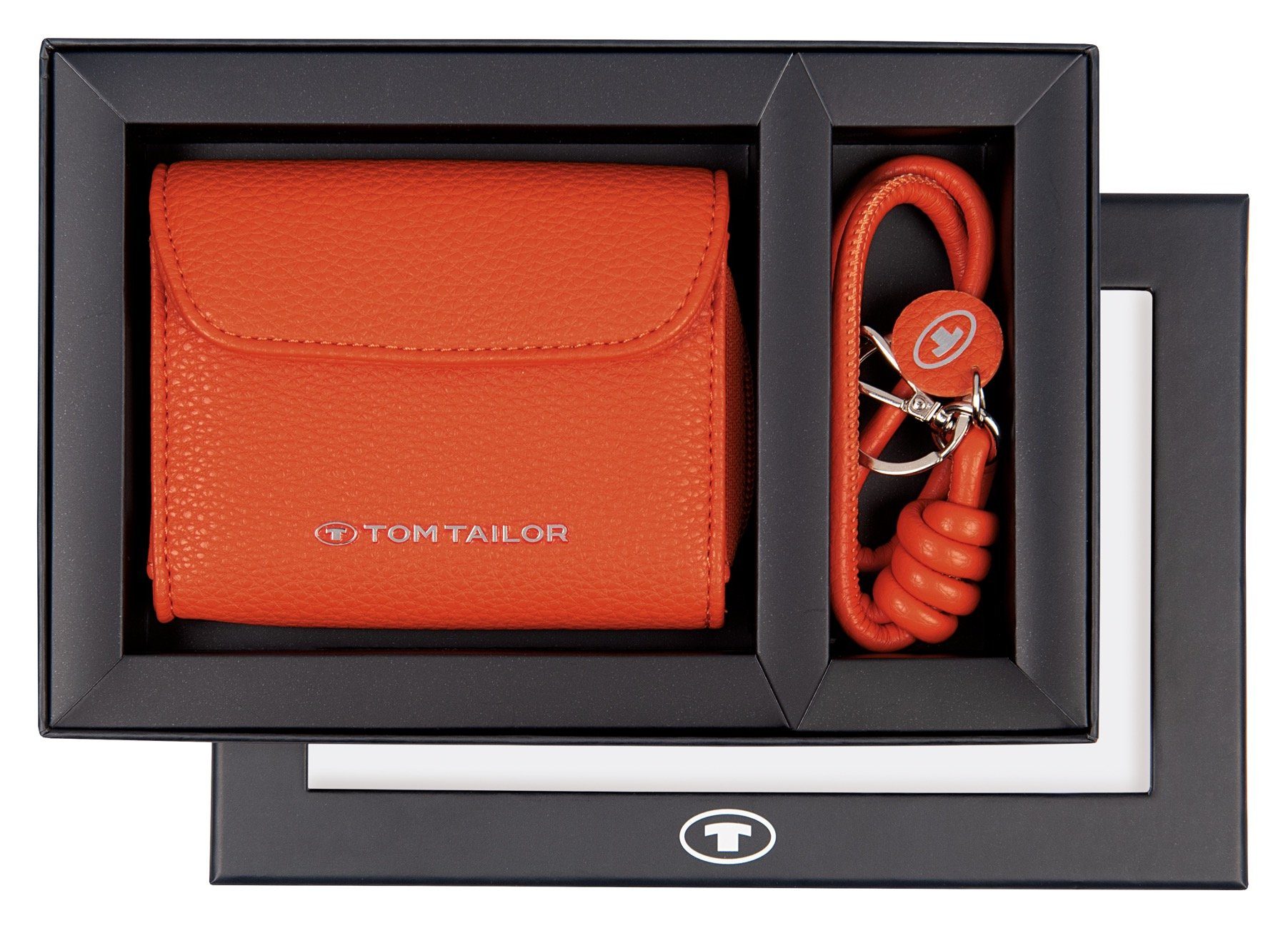 Set Geschenkset schönes Gift (2-tlg), Hanny Geldbörse Giftset TOM orange TAILOR