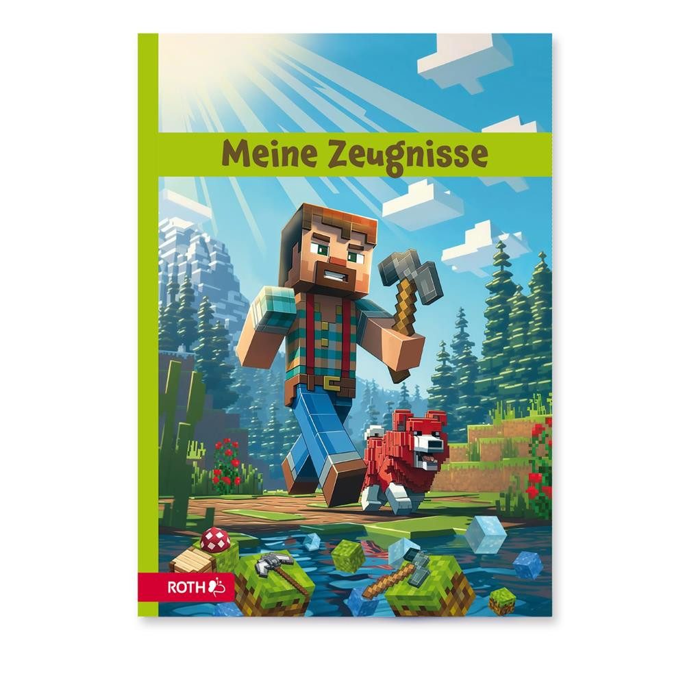 Roth Organisationsmappe Zeugnismappe Block Game, mit 10 A4 Klarsichthüllen