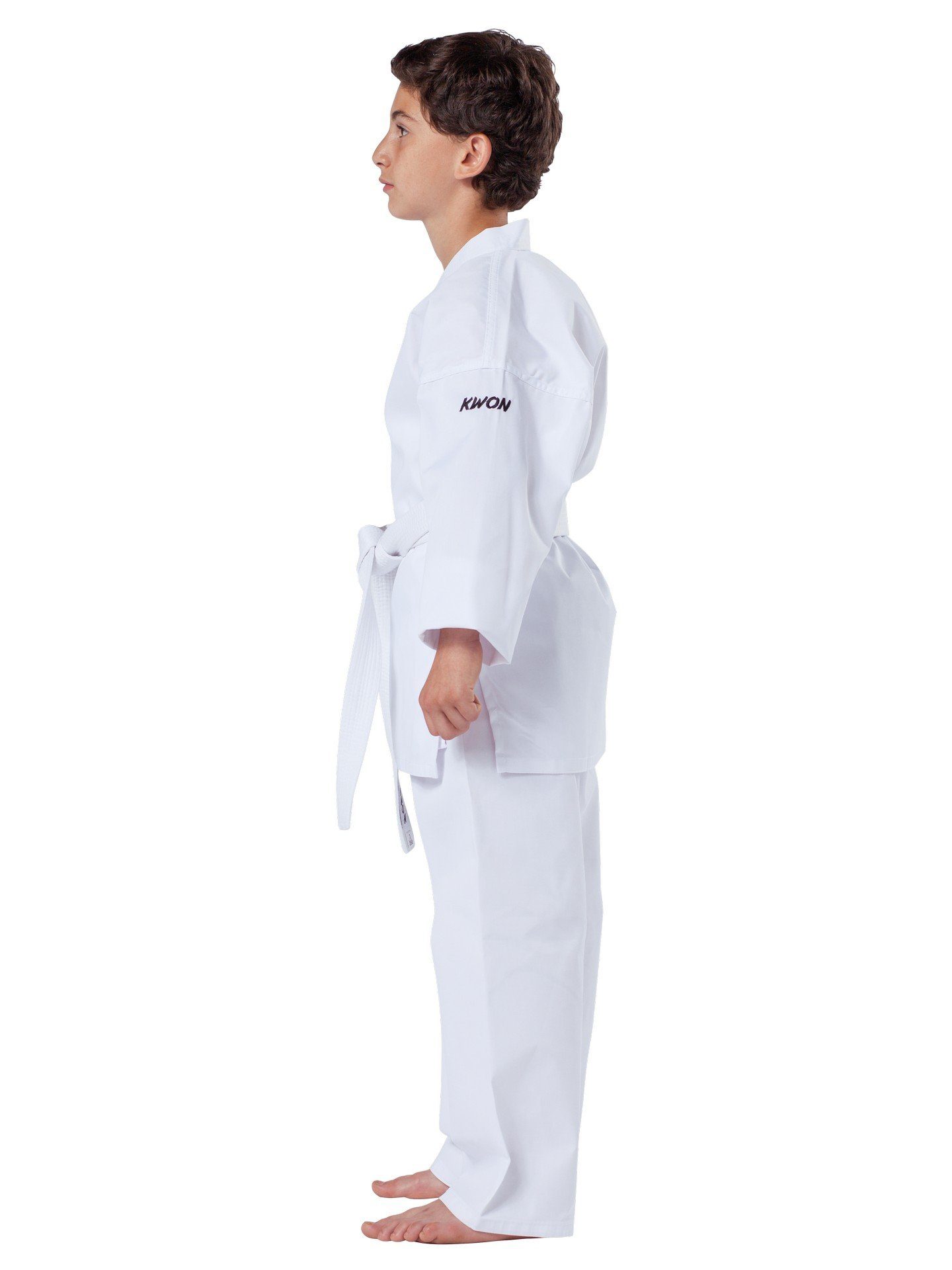 KWON Karateanzug Basic und inkl Model Einsteiger 190, Größe OZ, Karatehose Karategürtel 6,5 - 80 Karatejacke, mit Gürtel