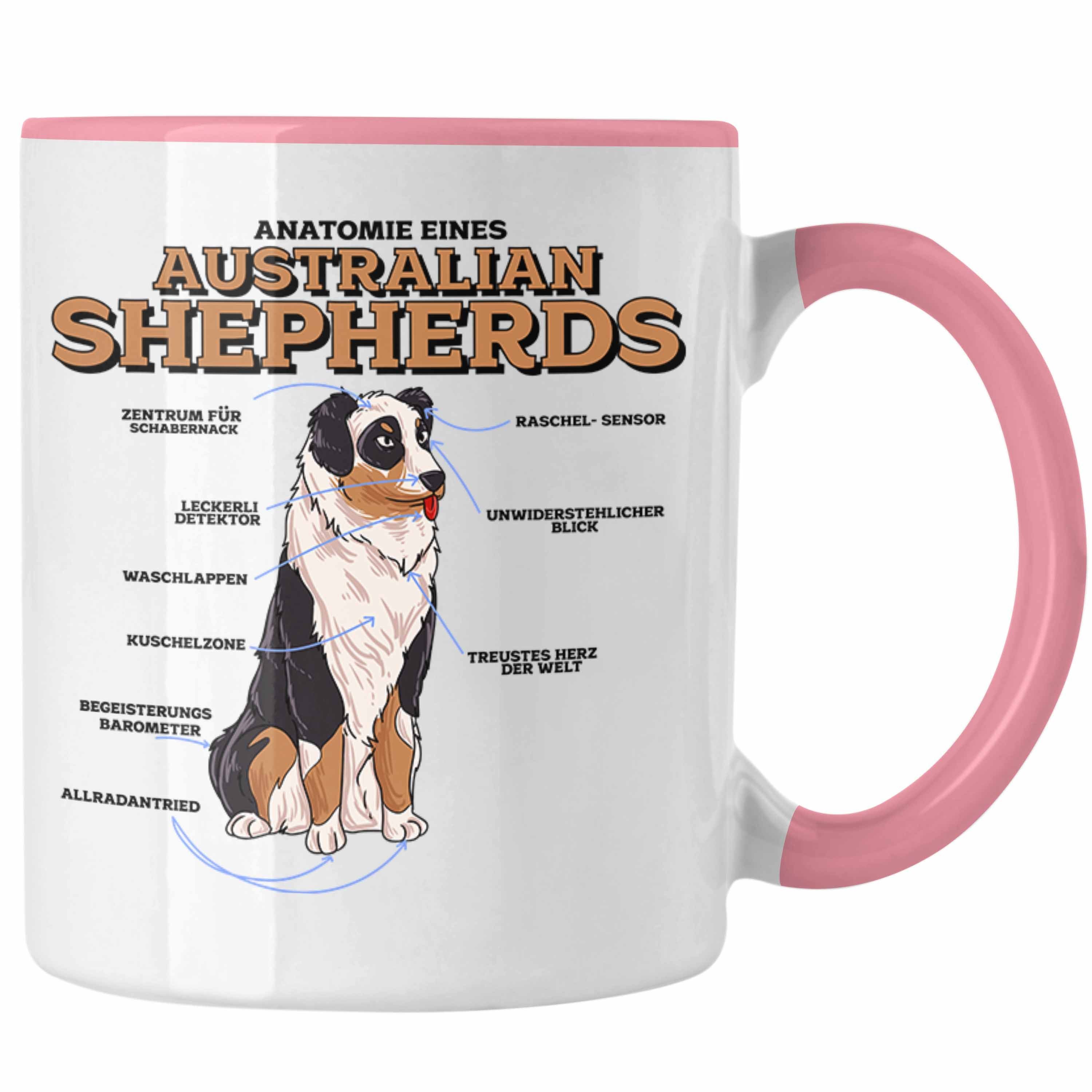 Trendation Tasse Lustige Tasse für Rosa Geschenkidee Australian Shepherd Liebhaber