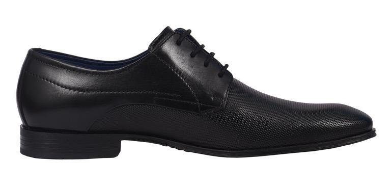 bugatti Schnürschuh mit eleganter, feiner Prägung, Freizeitschuh, Halbschuh, Schnürschuh