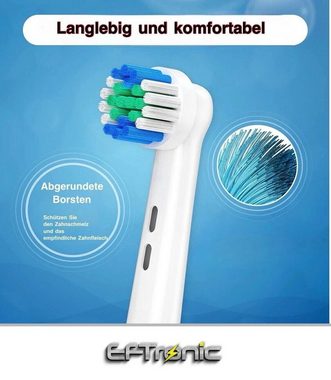 EFTronic Aufsteckbürsten, Aufsätze kompatibel mit Oral B Zahnbürsten, Ersatzbürsten, Auswählbar zwischen 8, 16, 20 Stück
