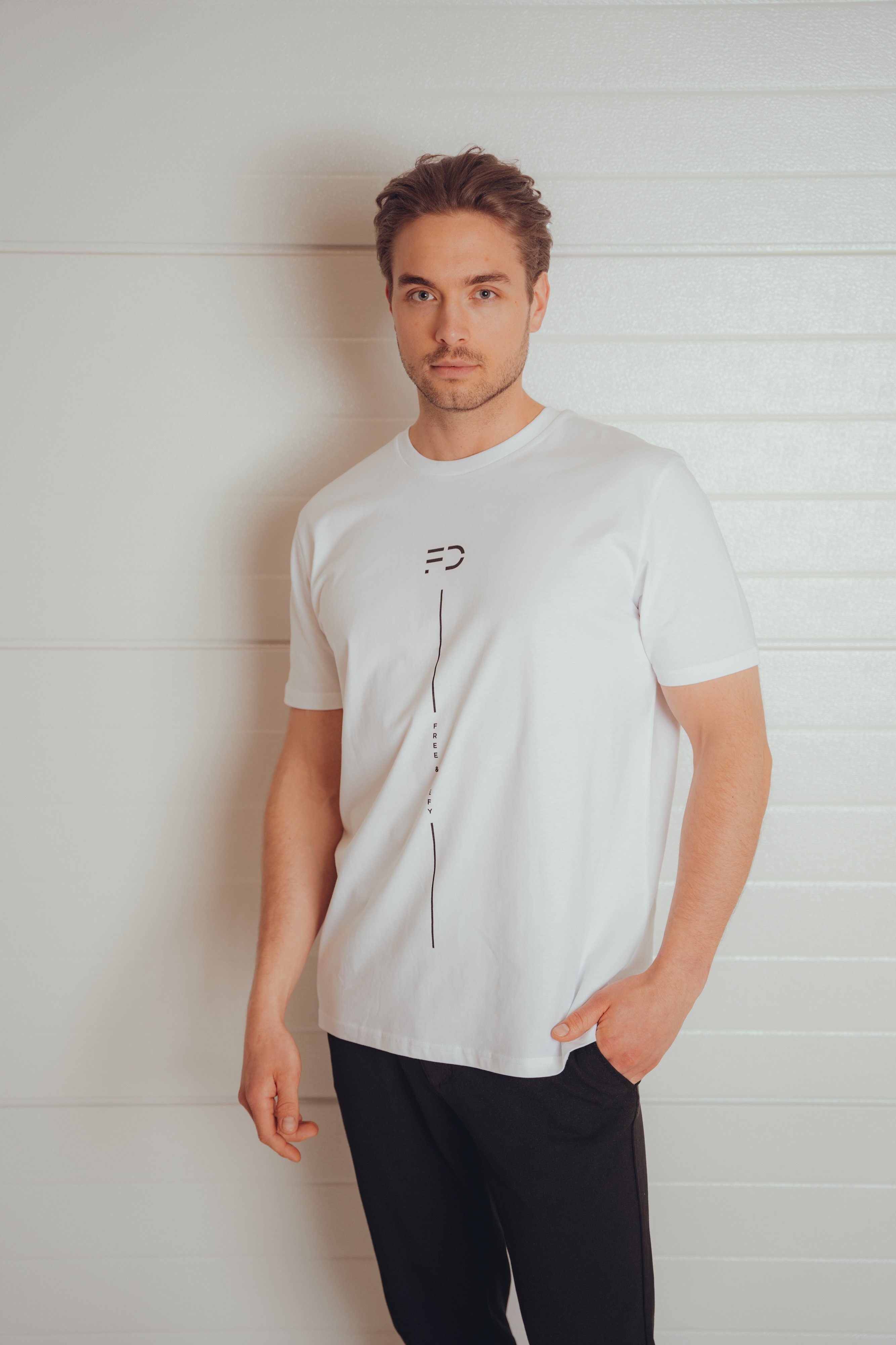 ORIGIN T-Shirt T-SHIRT Weiß DEFY BIOBAUMWOLLE & FREE