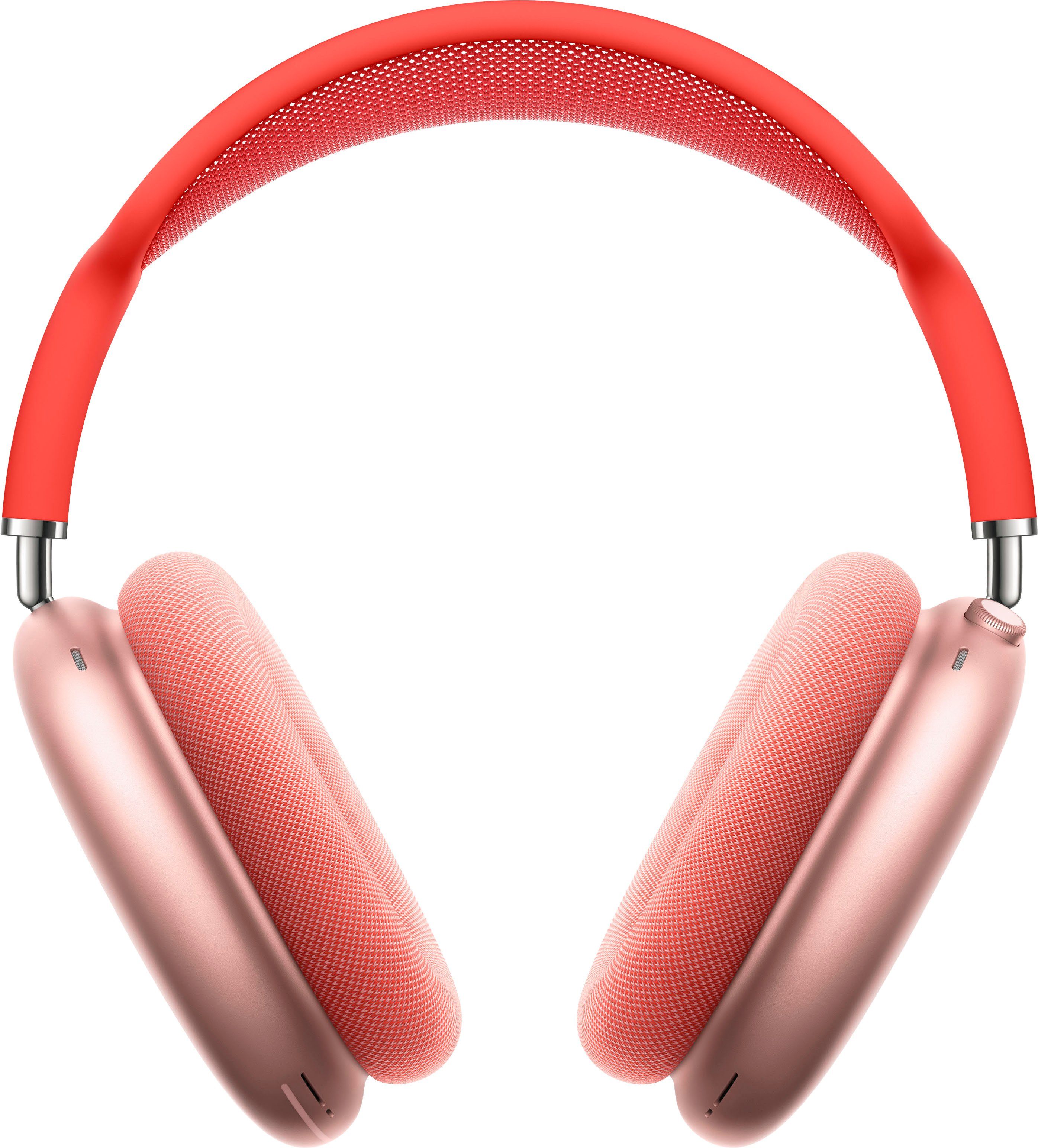 kompatibel Pink (Active Max Sprachsteuerung, und mit (ANC), Siri, Anrufe Bluetooth) Noise Over-Ear-Kopfhörer Transparenzmodus, für Steuerung Apple Musik, integrierte Siri, Rauschunterdrückung, AirPods Cancelling