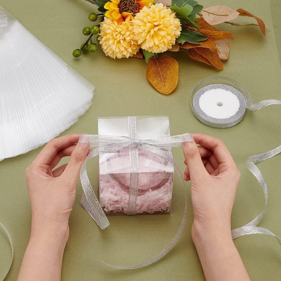 Benecreat Geschenkbox Geschenkboxen 9 x 9 x 9 cm transparent 30er Set für Süßigkeiten (30-teiliges Geschenkboxen-Set für Feiern, Gastgeschenke und Deko, 30 St., – Bild 3 von 5
