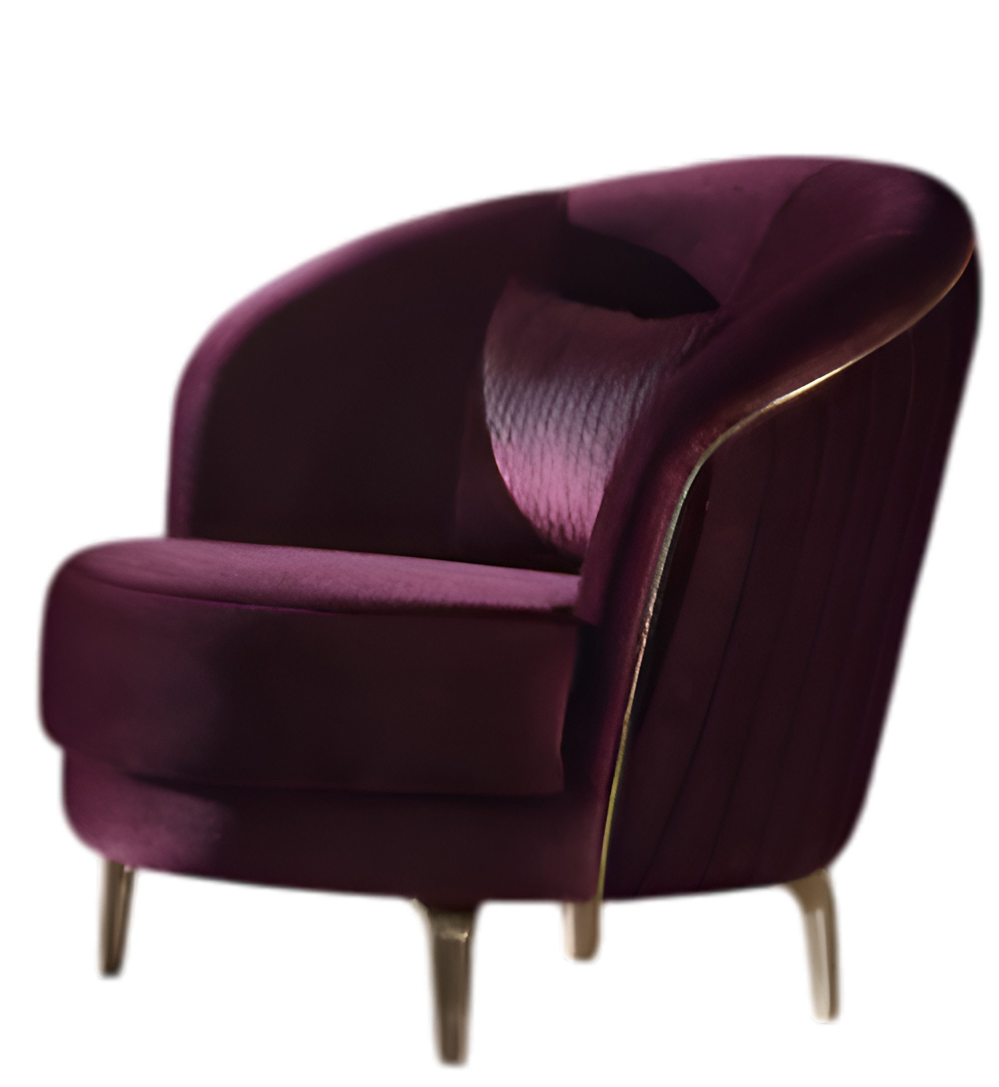 Xlmoebel Loungesessel Moderner Designer-Sessel mit edlem Stoffbezug (Sessel), Hergestellt in Europa