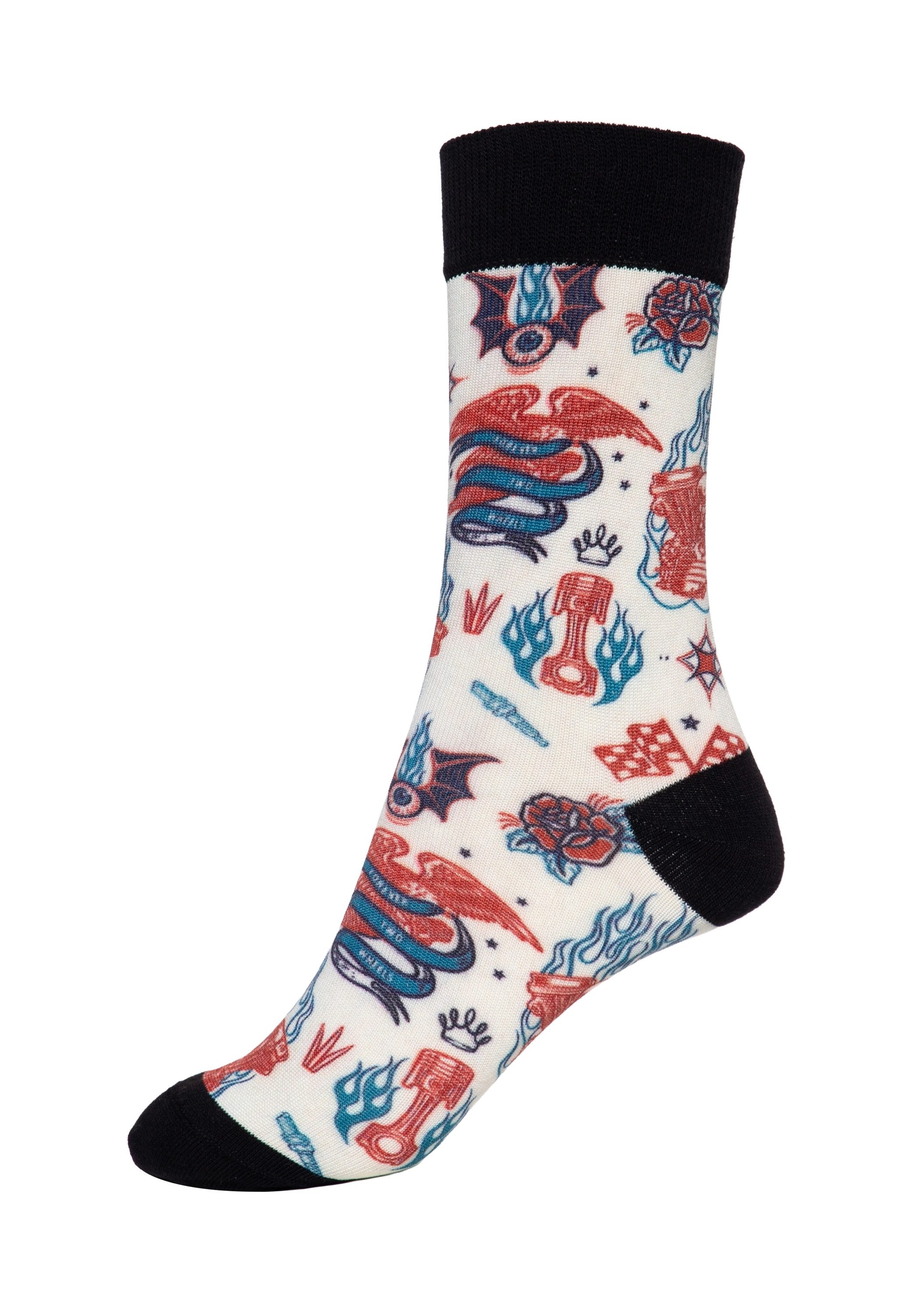 KingKerosin Socken Kustom Kulture mit Allover-Motiven