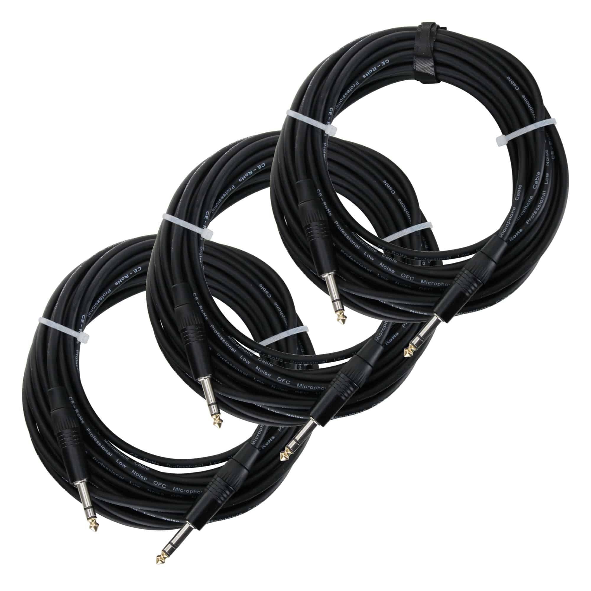 Pronomic Stage INSTS-10 Klinkenkabel 10 m Audio-Kabel, 6,3mm Stereo-Klinke, (1000 cm), symmetrisch abgeschirmt, zweiadrig