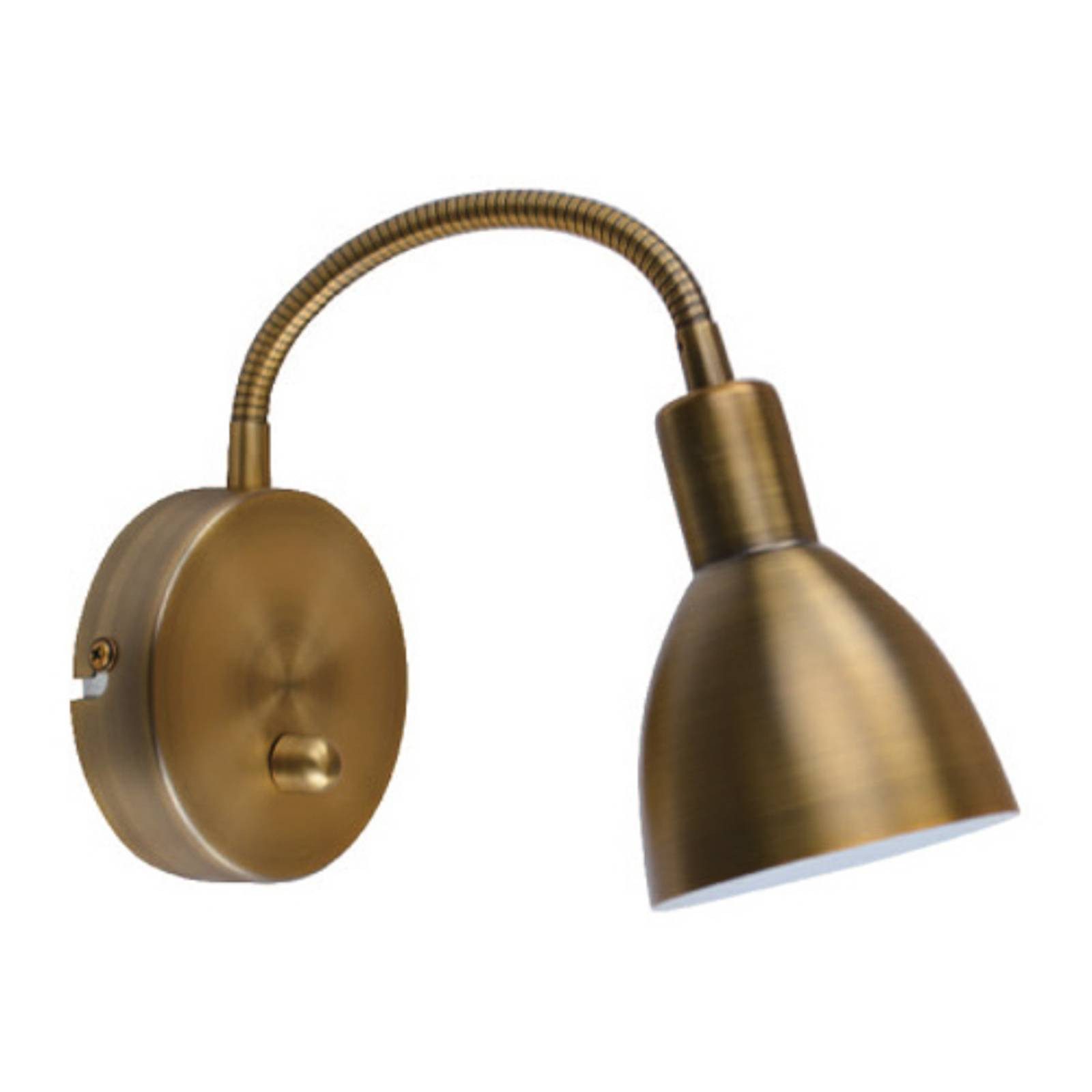 Lindby Wandleuchte Amrei, Metall, Bronze IP20, 1 x 10 W LED