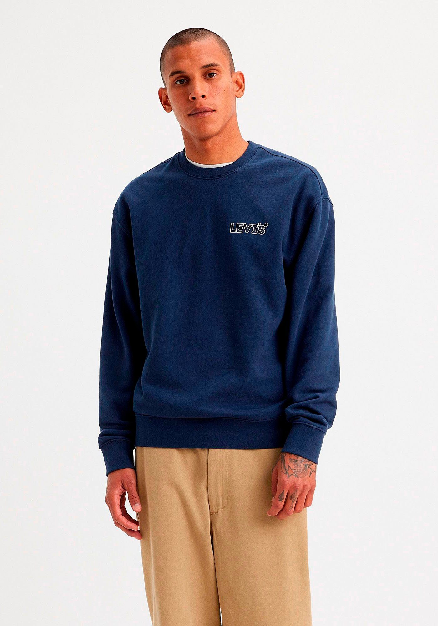 Levi's® Kapuzensweatjacke RELAXED GRAPHIC ZIPUP CHROME HEADLINE CREW