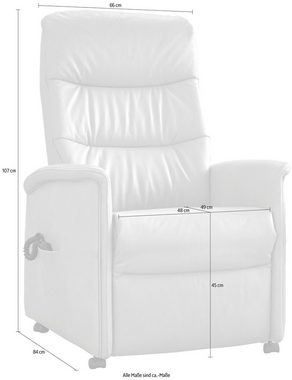 himolla Relaxsessel himolla 9051, in 3 Sitzhöhen, manuell oder elektrisch verstellbar, Aufstehhilfe