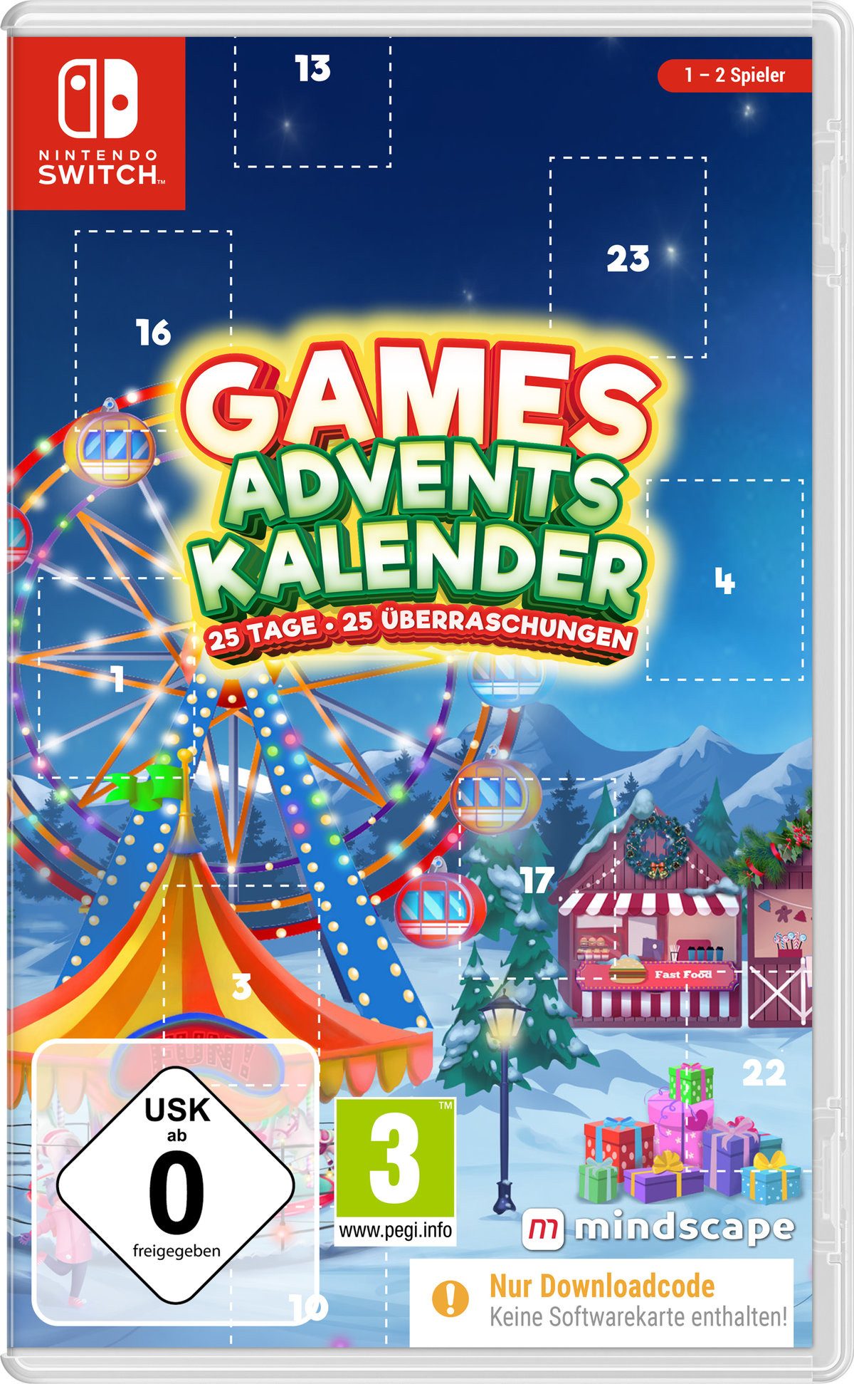 Games Adventskalender 2023 - 25 Tage, 25 Überraschungen (CIAB) Nintendo Switch
