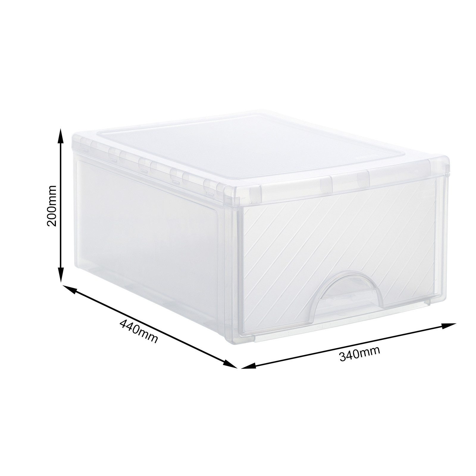 ROTHO Schubladenbox Stapelbare Aufbewahrungsbox 18l