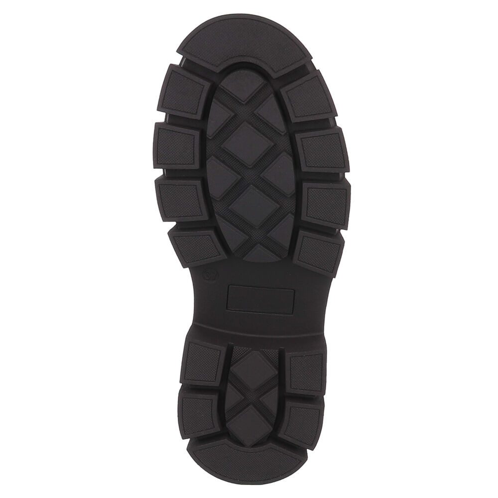Ital-Design Stylische schwarze Stiefel mit robuster Sohle für Damen Plateaustiefelette (90152877) Blockabsatz Stiefeletten in Schwarz