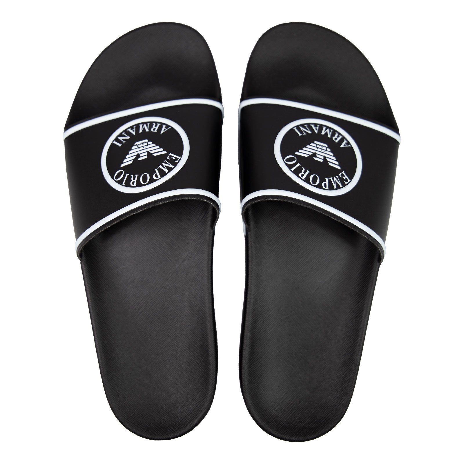 Emporio Armani Underwear Slippers Badepantolette mit Markenlogo