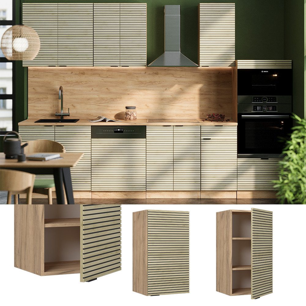 Vicco Hängeschrank Fame-Line, Eiche Paneel/Goldkraft Eiche, günstig online kaufen