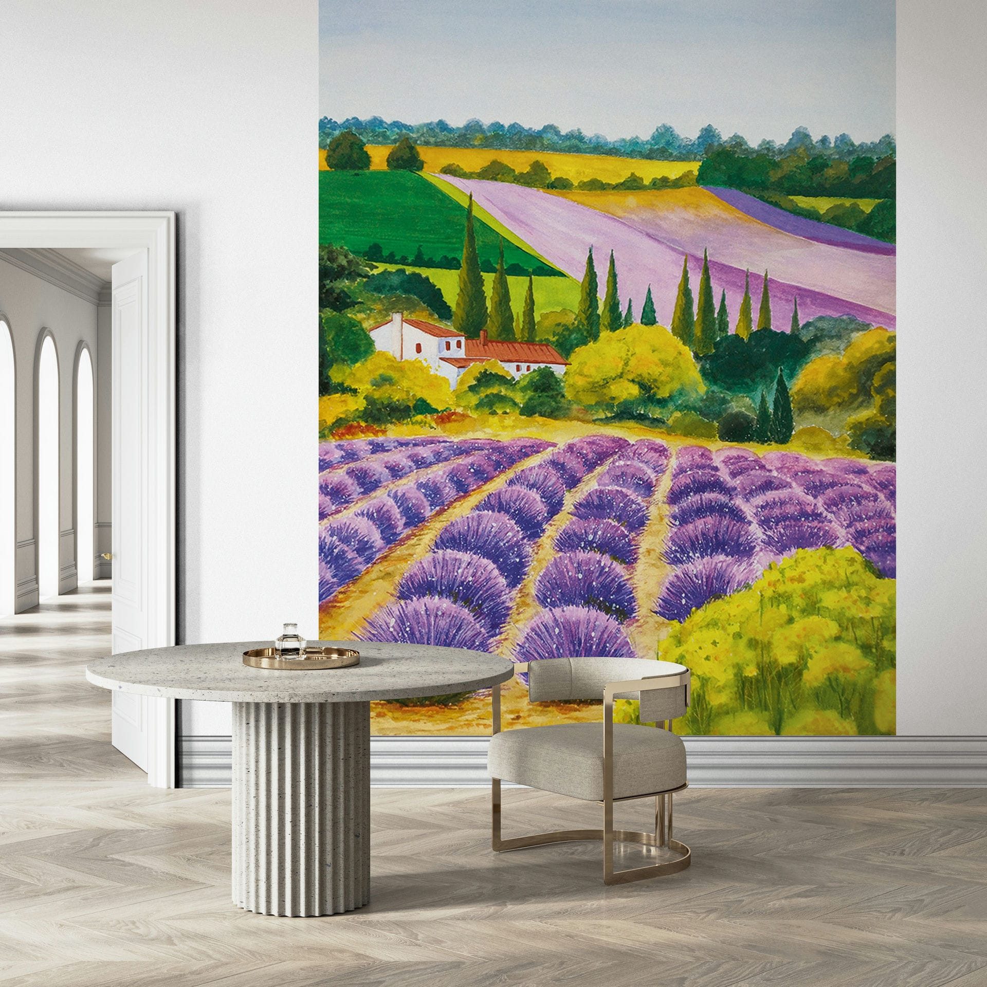 Marburg Fototapete Basic 3, Motiv, für Wohnzimmer Schlafzimmer Küche
