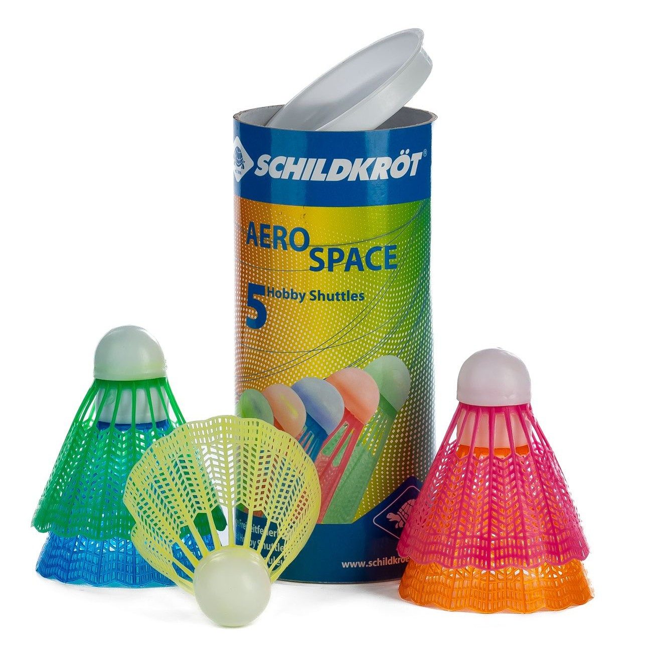 Badmintonschläger Schildkröt 970910 - Badminton Ball Aero Space, 5er-Set, für Freizei...