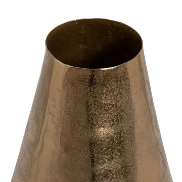 Bigbuy Dekovase Vase 45 x 45 x 95 cm Gold Aluminium