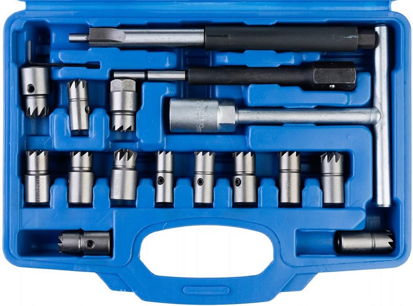 Thumbnail - Falon-Tech Fräser-Set Diesel Injektoren Einspritzdüse Dichtsitzfräser Fräser Satz 17 TLG., 1-tlg.