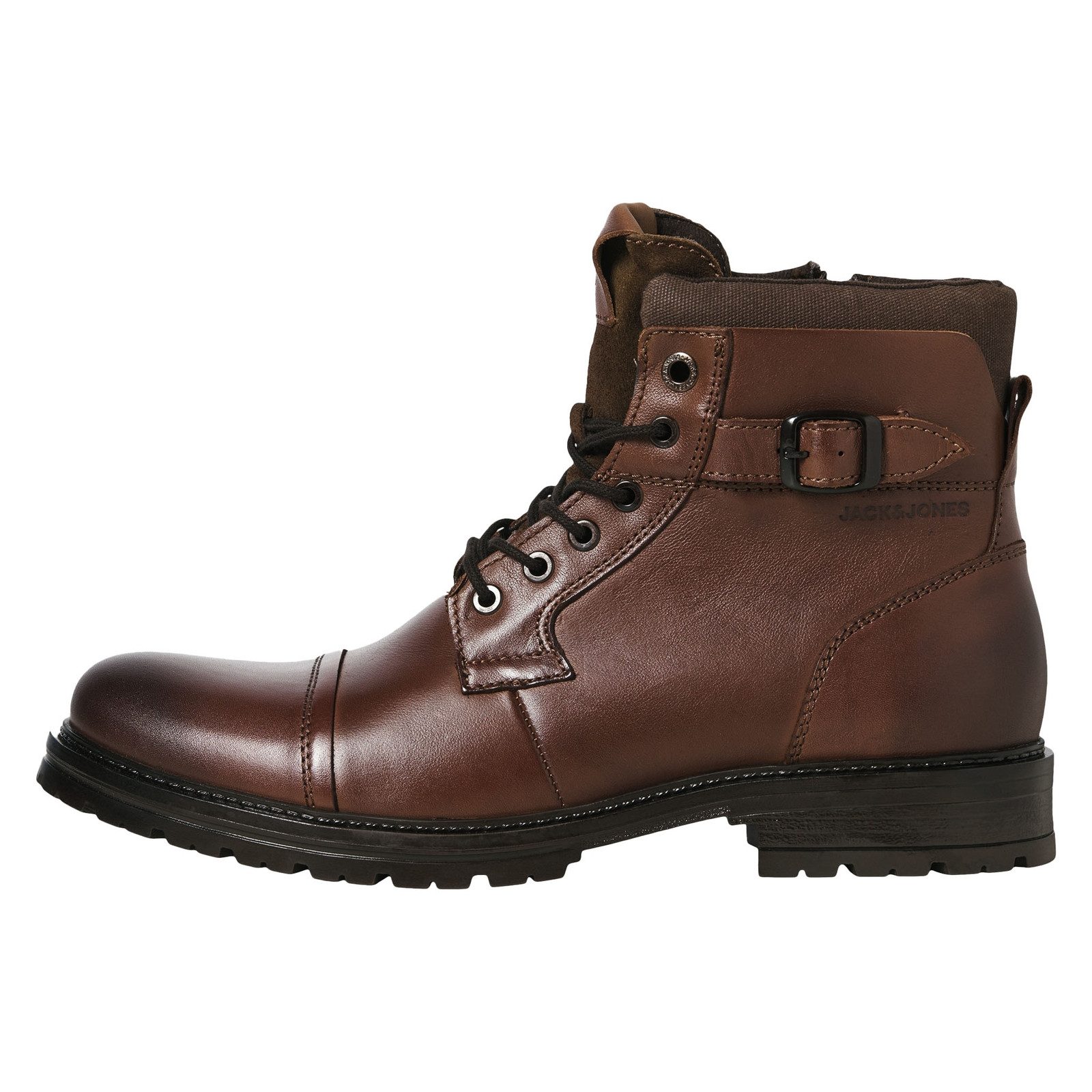 Jack & Jones JFWDEXTER Leather Boot SN Stiefel mit seitlichem Reißverschlus günstig online kaufen