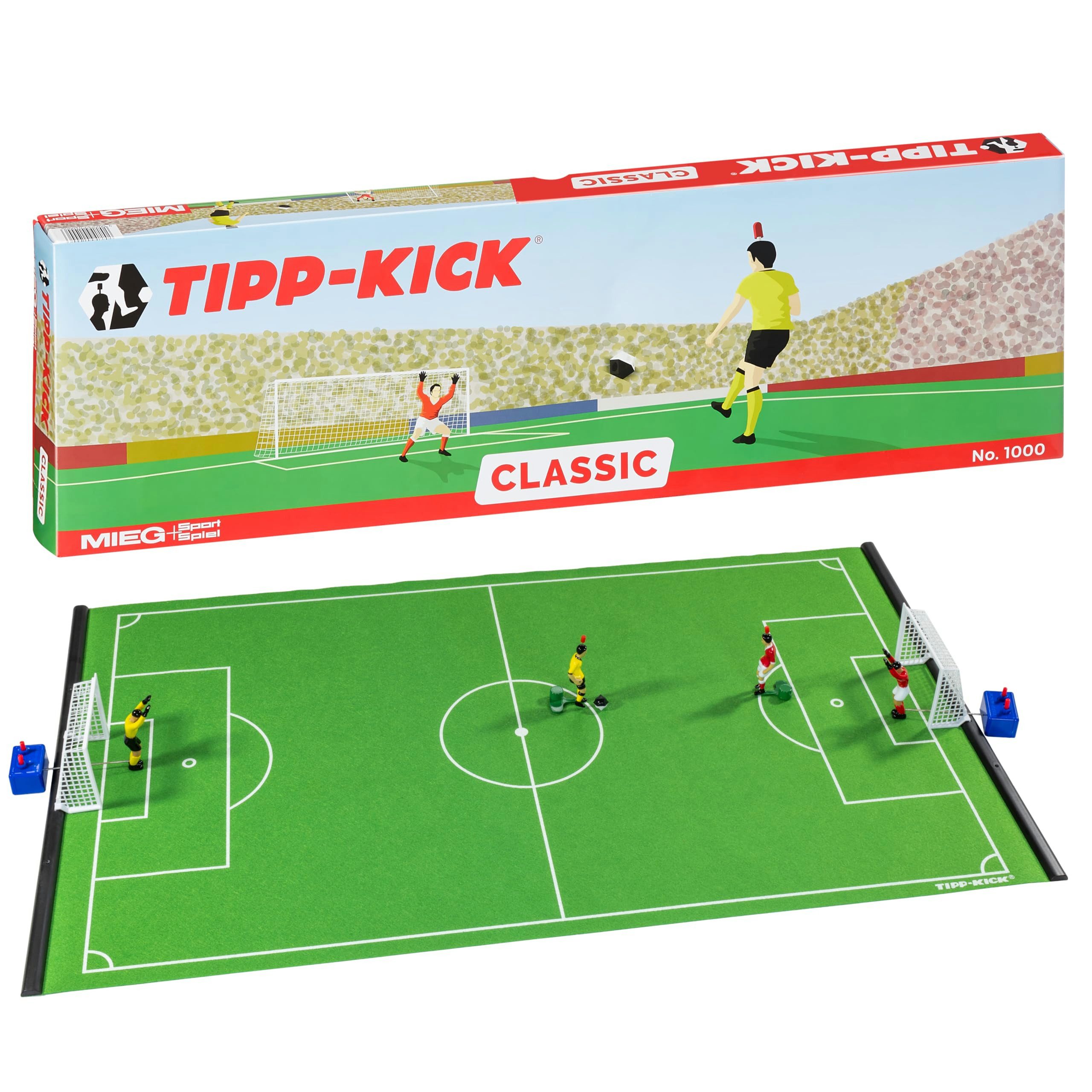 Tipp-Kick Tipp-Kick Classic Spielbausteine, Tischfußball-Set mit Spielmaterial und Spielfeld