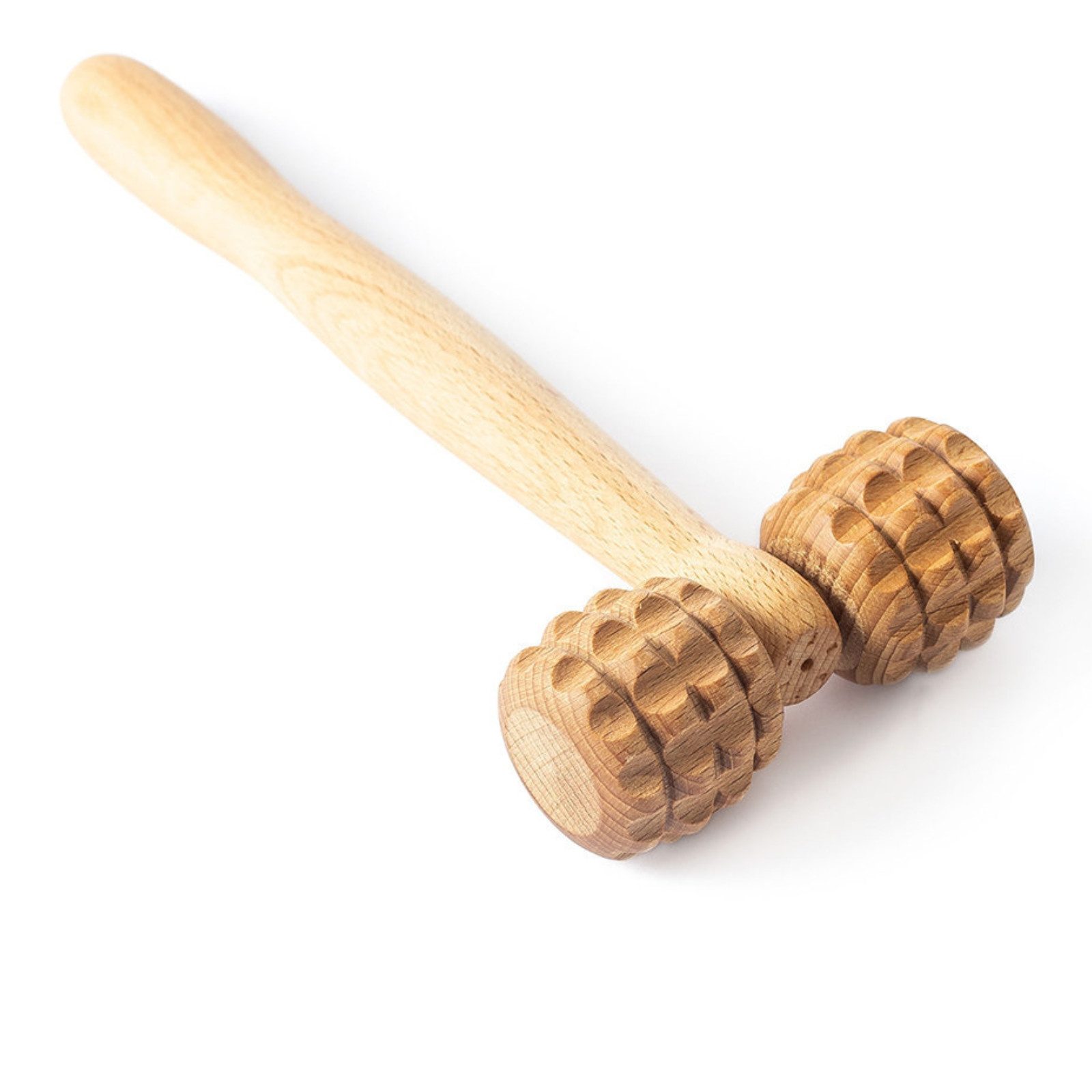 Habys Massageliege Holz-Gesichtsmassagegerät T-Form mit Noppen, Buchenholz